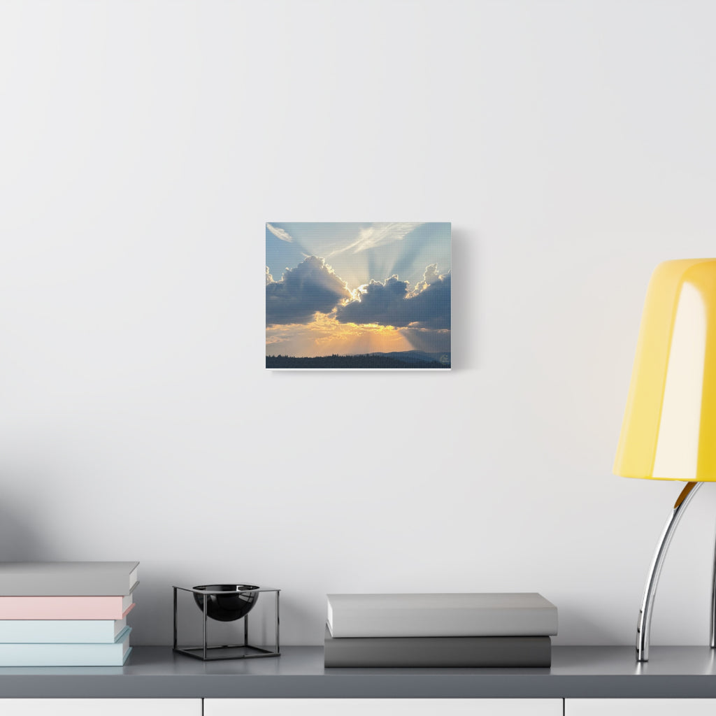 Stretched Canvas Art Print, Sunset Wall Decor, Office Wall Art, Home Decor, Nature Photography, Gift for Nature Lovers