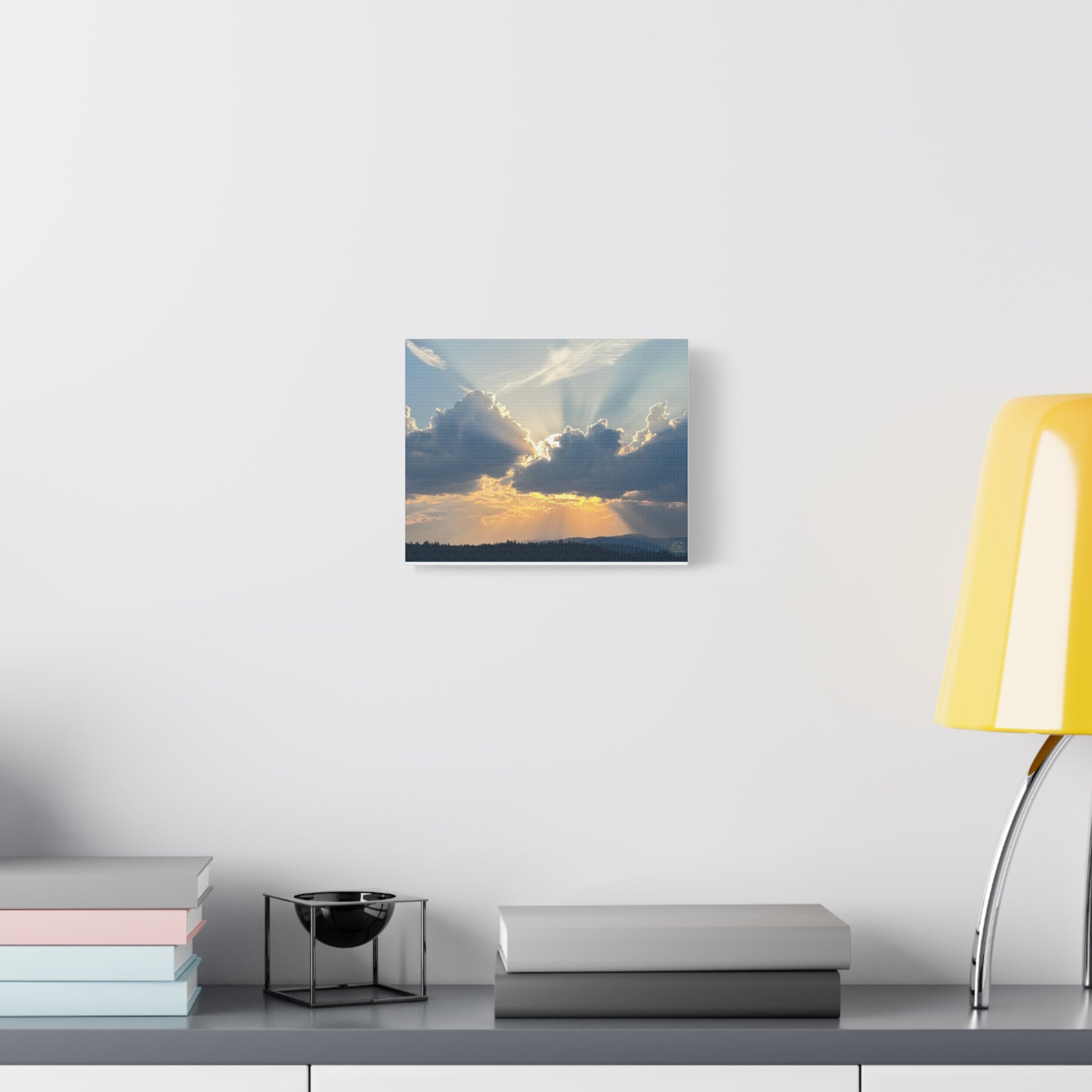 Stretched Canvas Art Print, Sunset Wall Decor, Office Wall Art, Home Decor, Nature Photography, Gift for Nature Lovers