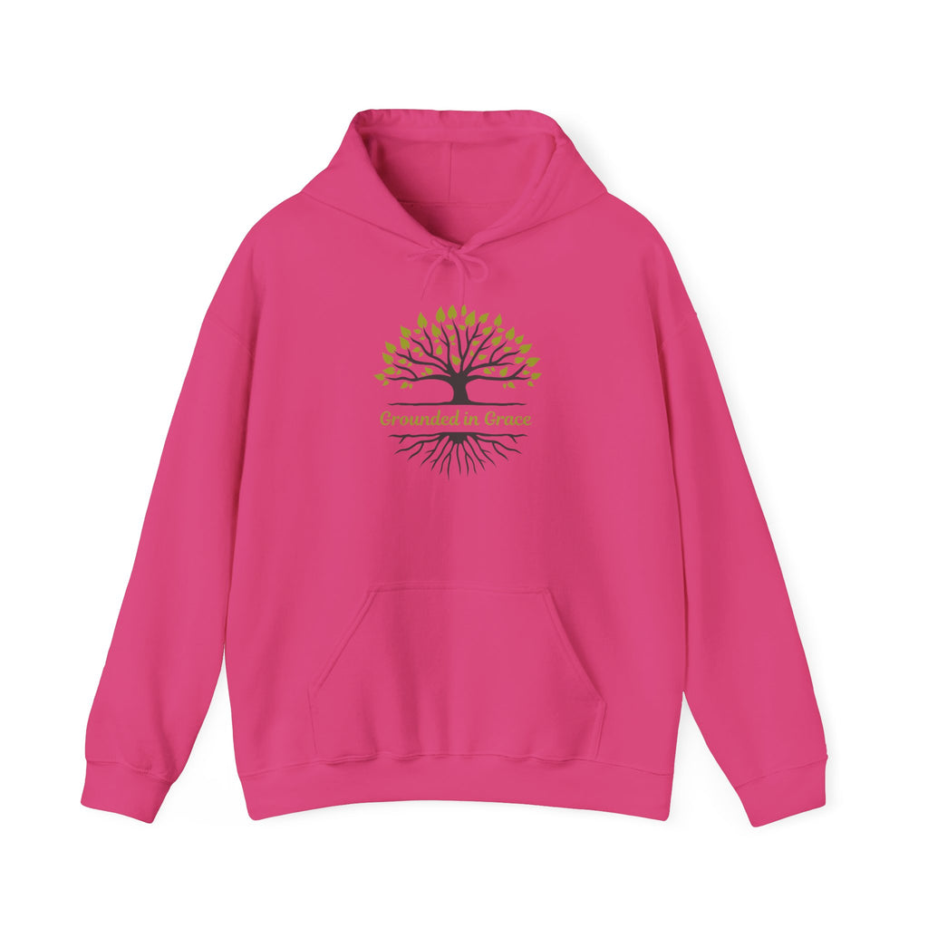 Grounded in Grace Hoodie - Unisex Heavy Blend, Cozy Sweatshirt, Nature Lover Gift, Motivational Apparel, Tree of Life Design, [...]