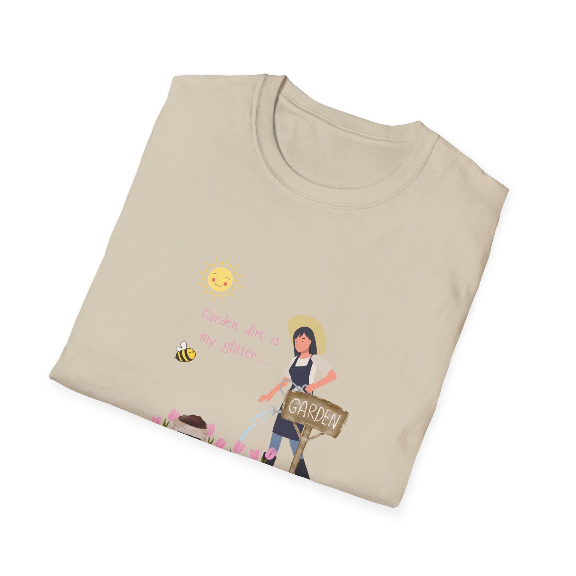 Garden Vibes Unisex T-Shirt, Floral Graphic Tee, Short Sleeve Summer Shirt, Cute Gift for Gardeners, Casual Wear, Eco-Friendly Apparel