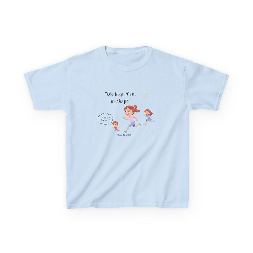 Fun Kids Active Tee: "We Keep Mom in Shape!" | Playful Exercise Shirt, Children's Fitness Apparel, Gift for Kids, Birthday Present, [...]