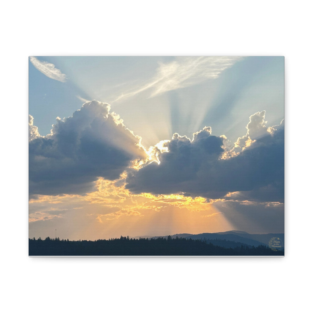Stretched Canvas Art Print, Sunset Wall Decor, Office Wall Art, Home Decor, Nature Photography, Gift for Nature Lovers