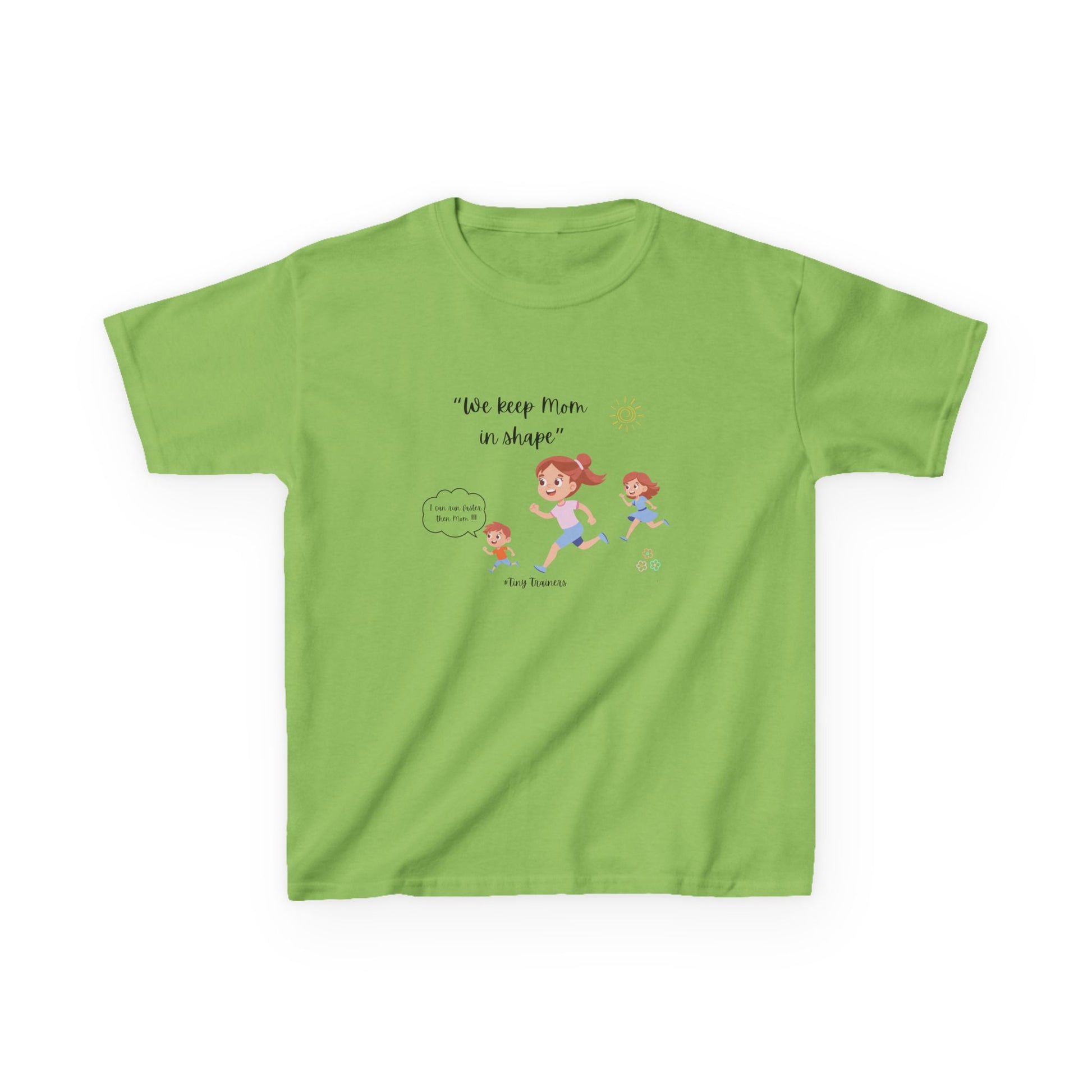 Fun Kids Active Tee: "We Keep Mom in Shape!" | Playful Exercise Shirt, Children's Fitness Apparel, Gift for Kids, Birthday Present, [...]