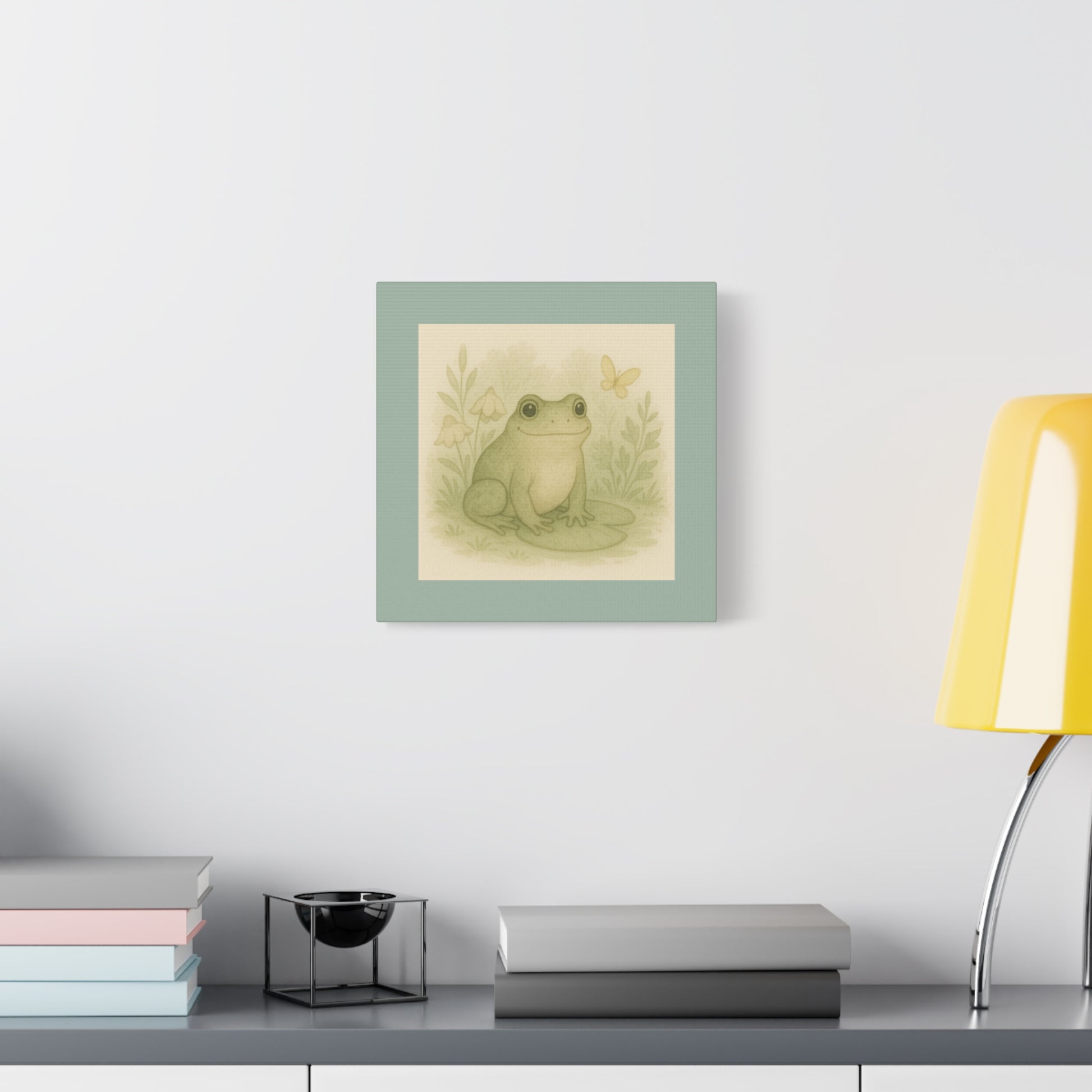 Frog Art Canvas, Nature Decor, Gallery Wall, Kid's Room Art, Wildlife Home Decor, Gift for Nature Lovers
