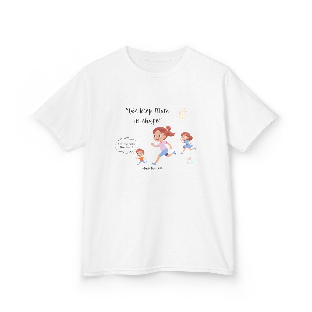 Fun Kids Active Tee: "We Keep Mom in Shape!" | Playful Exercise Shirt, Children's Fitness Apparel, Gift for Kids, Birthday Present, [...]