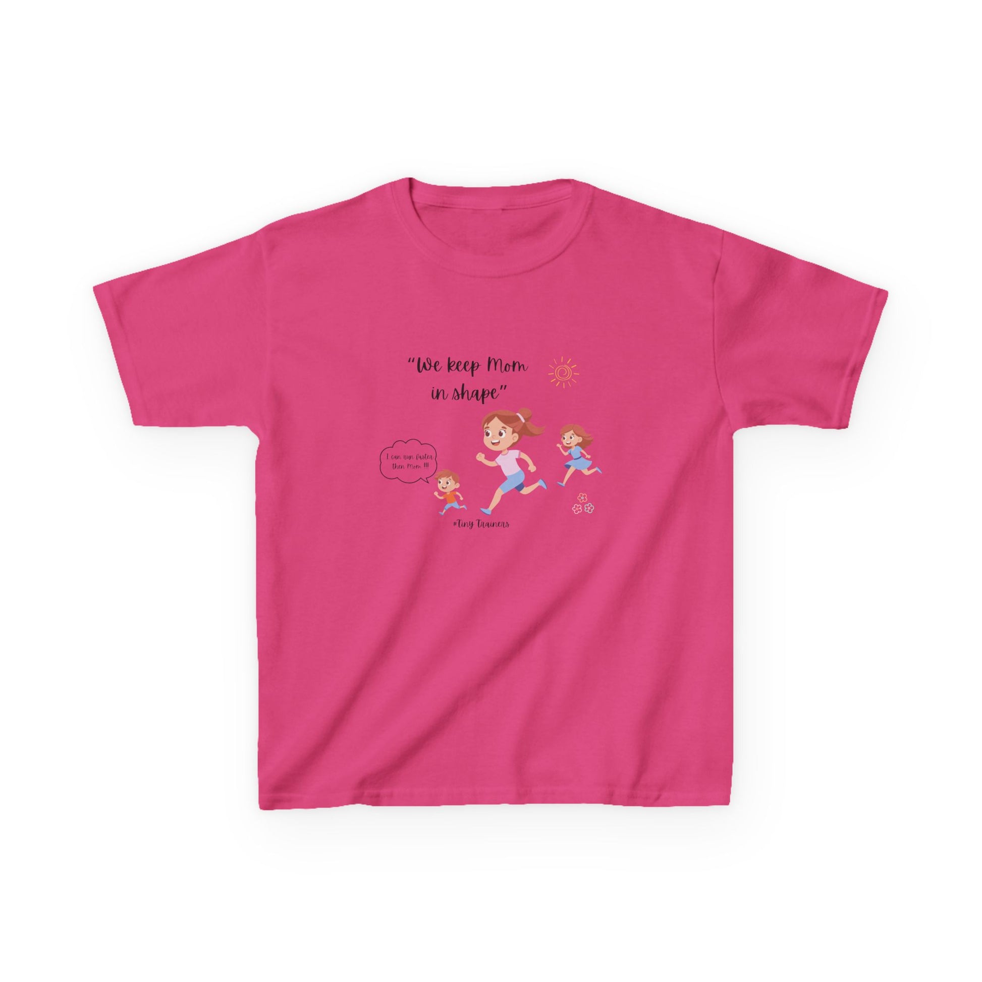 Fun Kids Active Tee: "We Keep Mom in Shape!" | Playful Exercise Shirt, Children's Fitness Apparel, Gift for Kids, Birthday Present, [...]