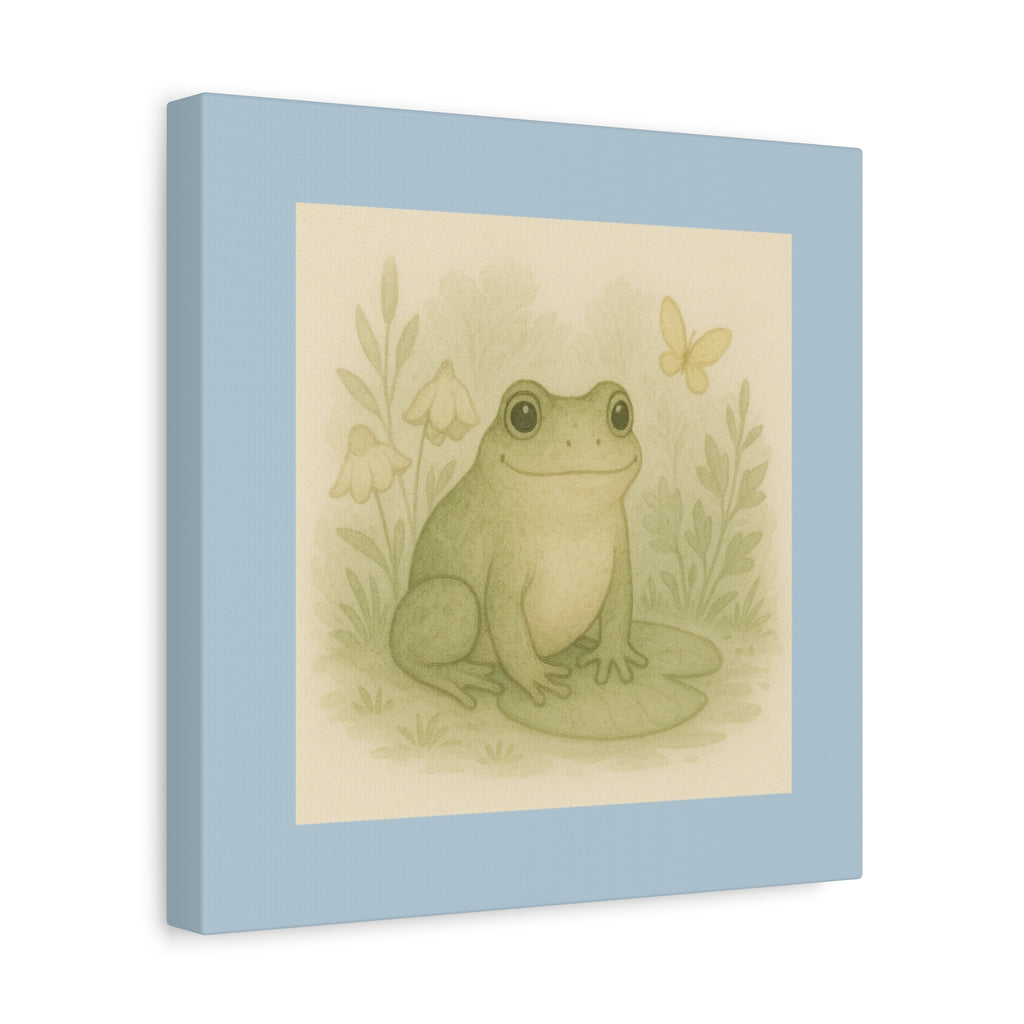 Charming Frog Art Print, Nature Wall Decor, Kid's Room Wall Art, Gift for Nature Lovers, Baby Shower Decor, Spring Home Decor