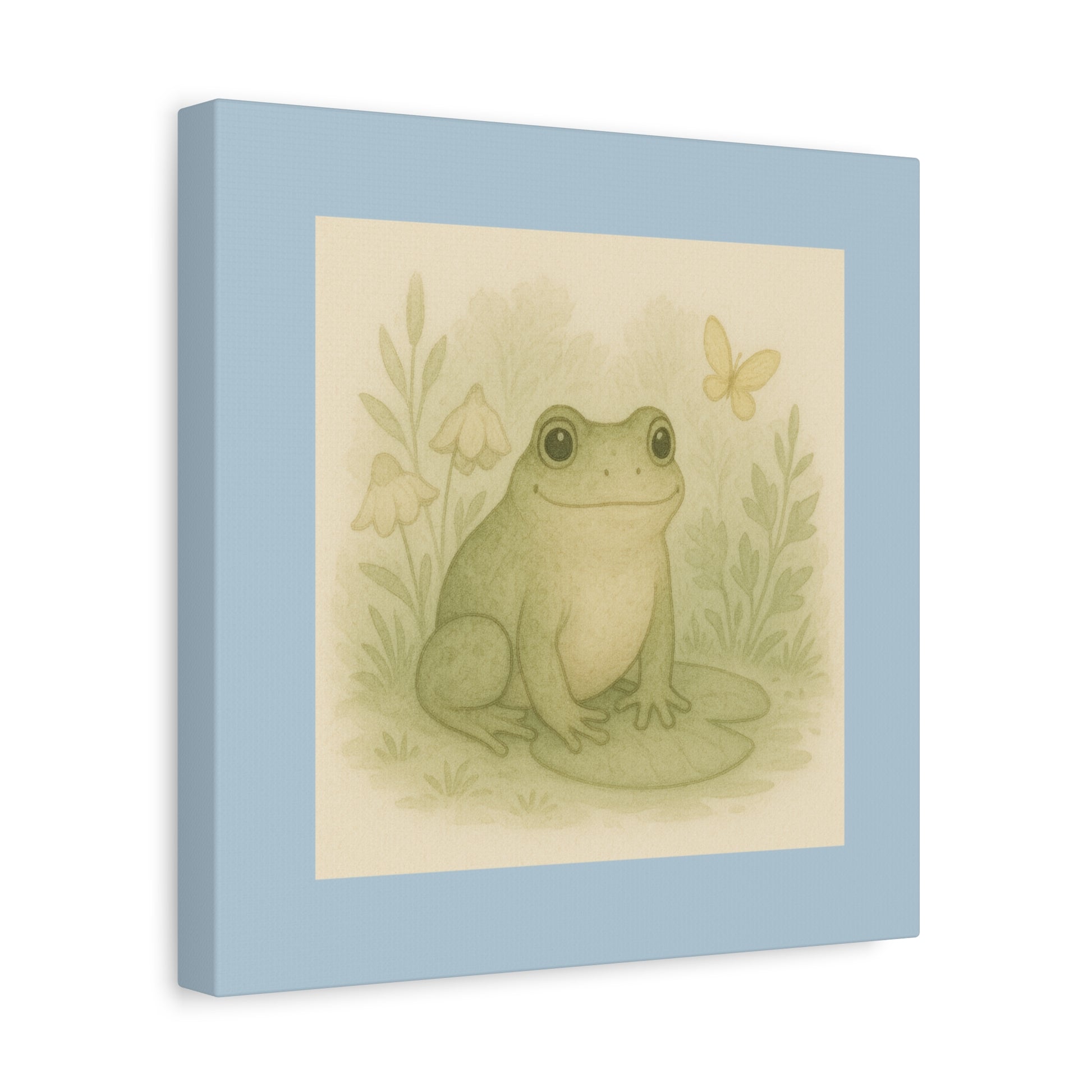 Charming Frog Art Print, Nature Wall Decor, Kid's Room Wall Art, Gift for Nature Lovers, Baby Shower Decor, Spring Home Decor
