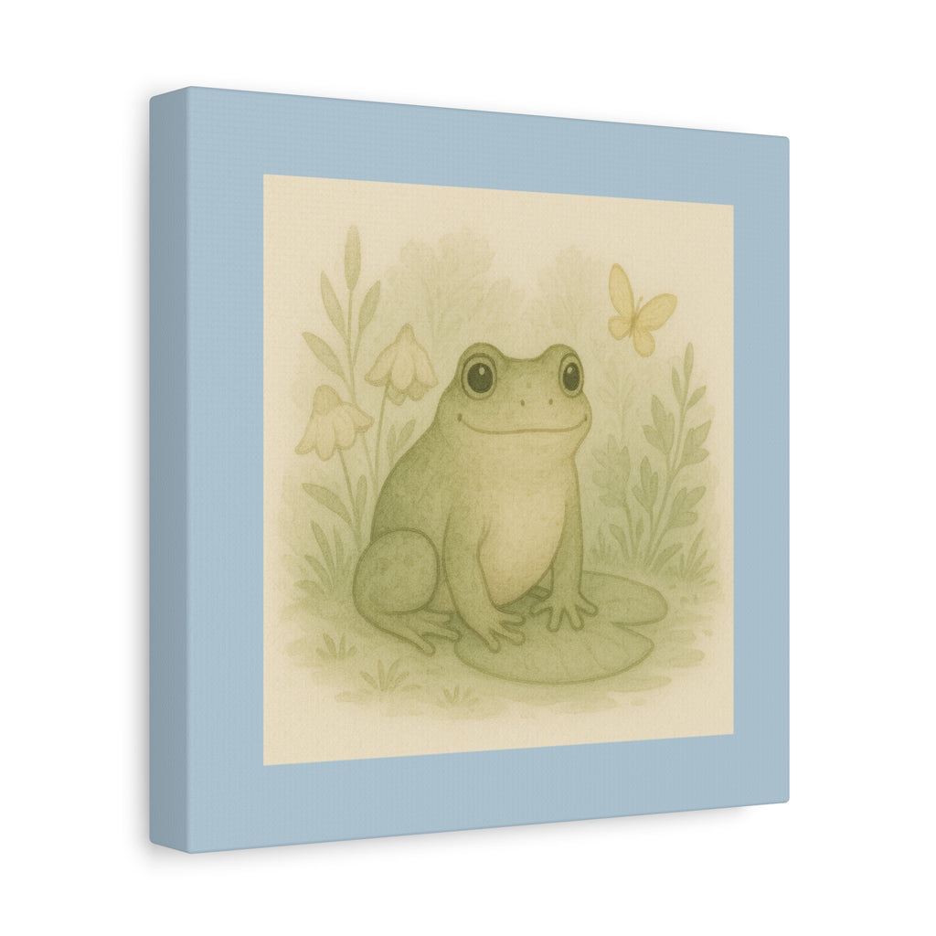 Charming Frog Art Print, Nature Wall Decor, Kid's Room Wall Art, Gift for Nature Lovers, Baby Shower Decor, Spring Home Decor