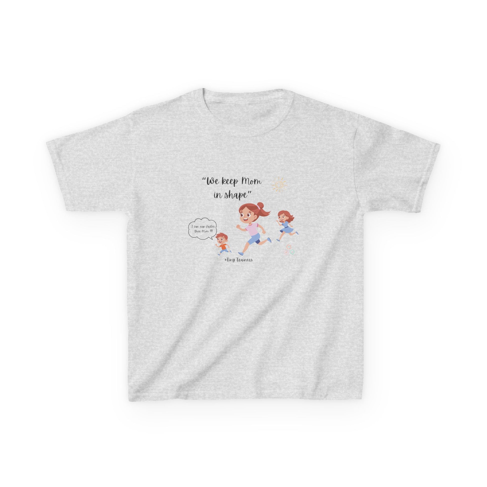 Fun Kids Active Tee: "We Keep Mom in Shape!" | Playful Exercise Shirt, Children's Fitness Apparel, Gift for Kids, Birthday Present, [...]