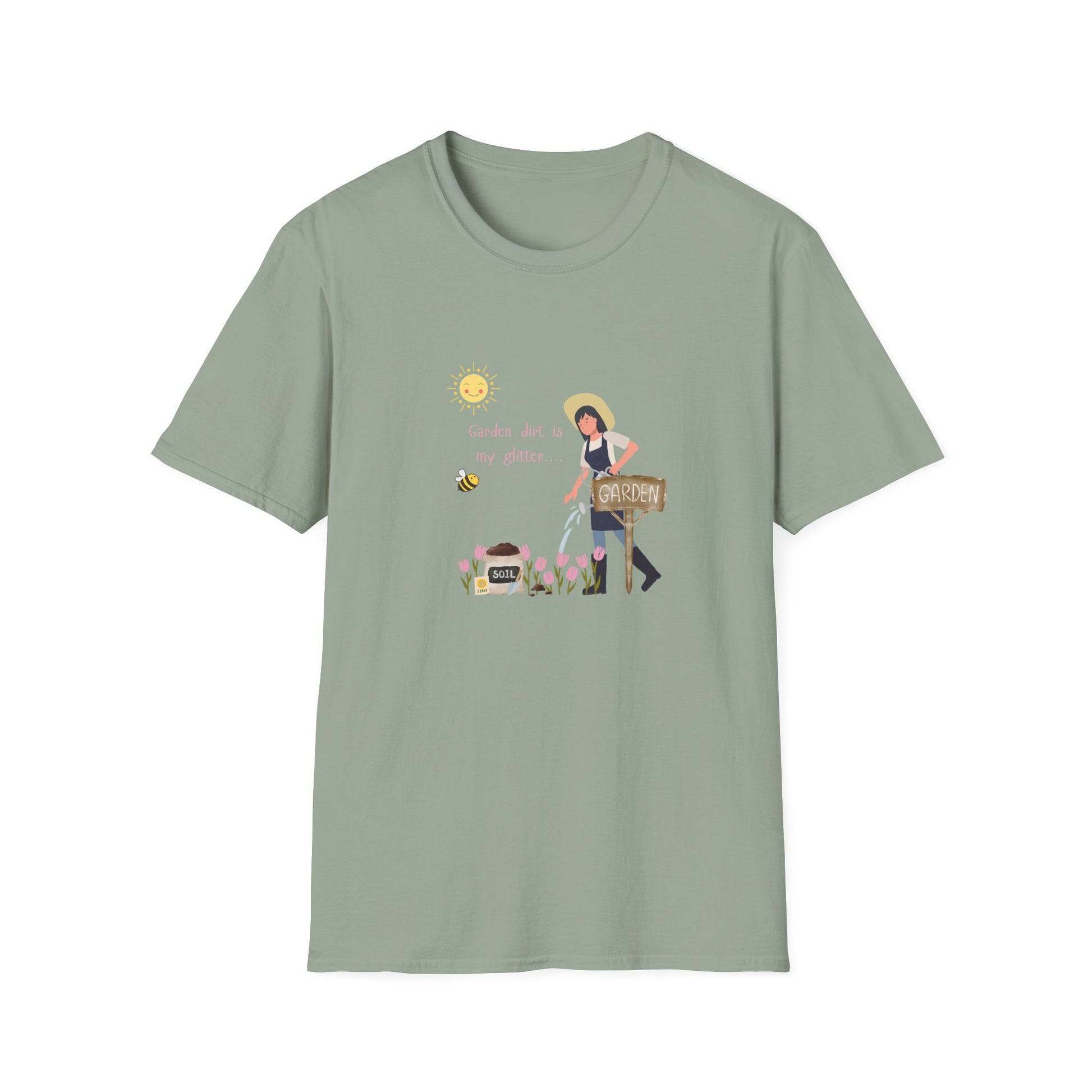 Garden Vibes Unisex T-Shirt, Floral Graphic Tee, Short Sleeve Summer Shirt, Cute Gift for Gardeners, Casual Wear, Eco-Friendly Apparel