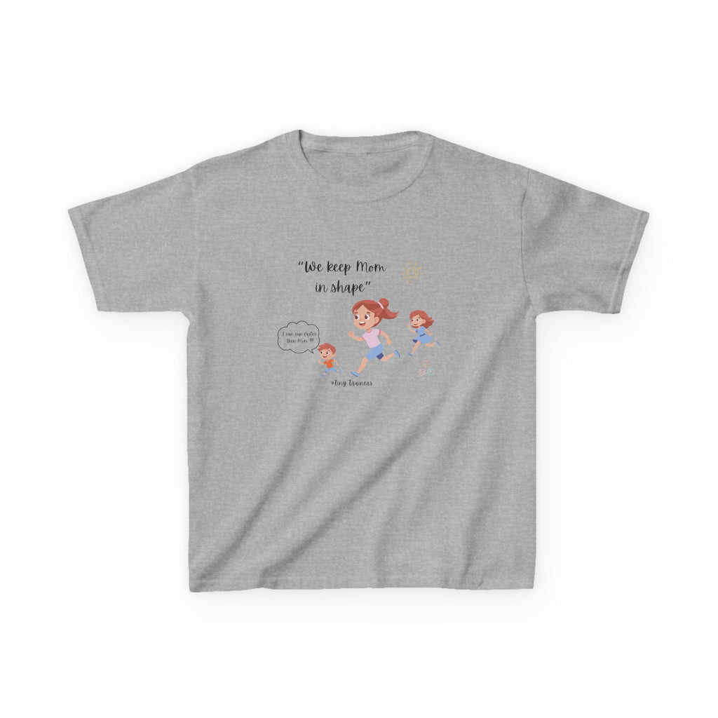 Fun Kids Active Tee: "We Keep Mom in Shape!" | Playful Exercise Shirt, Children's Fitness Apparel, Gift for Kids, Birthday Present, [...]
