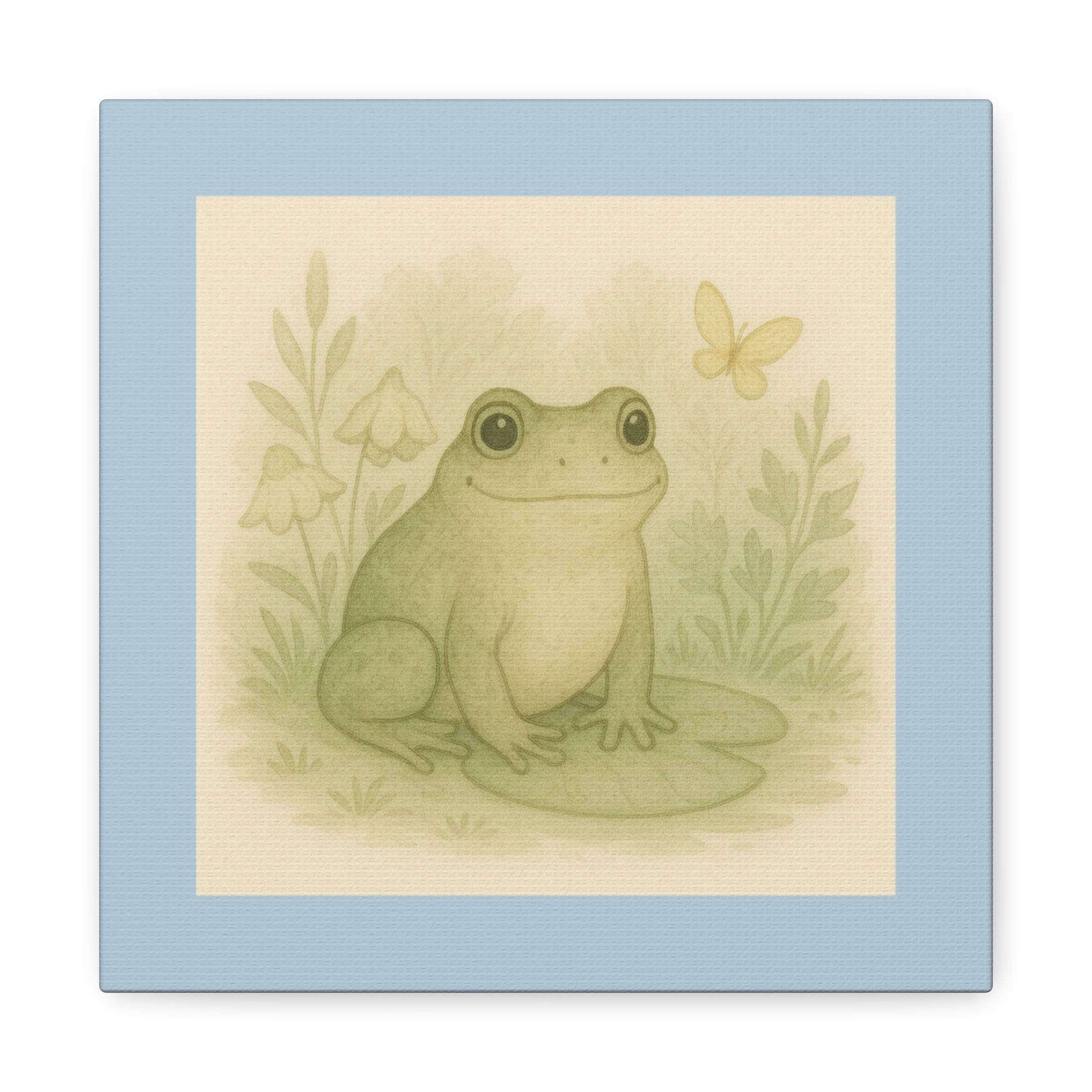 Charming Frog Art Print, Nature Wall Decor, Kid's Room Wall Art, Gift for Nature Lovers, Baby Shower Decor, Spring Home Decor