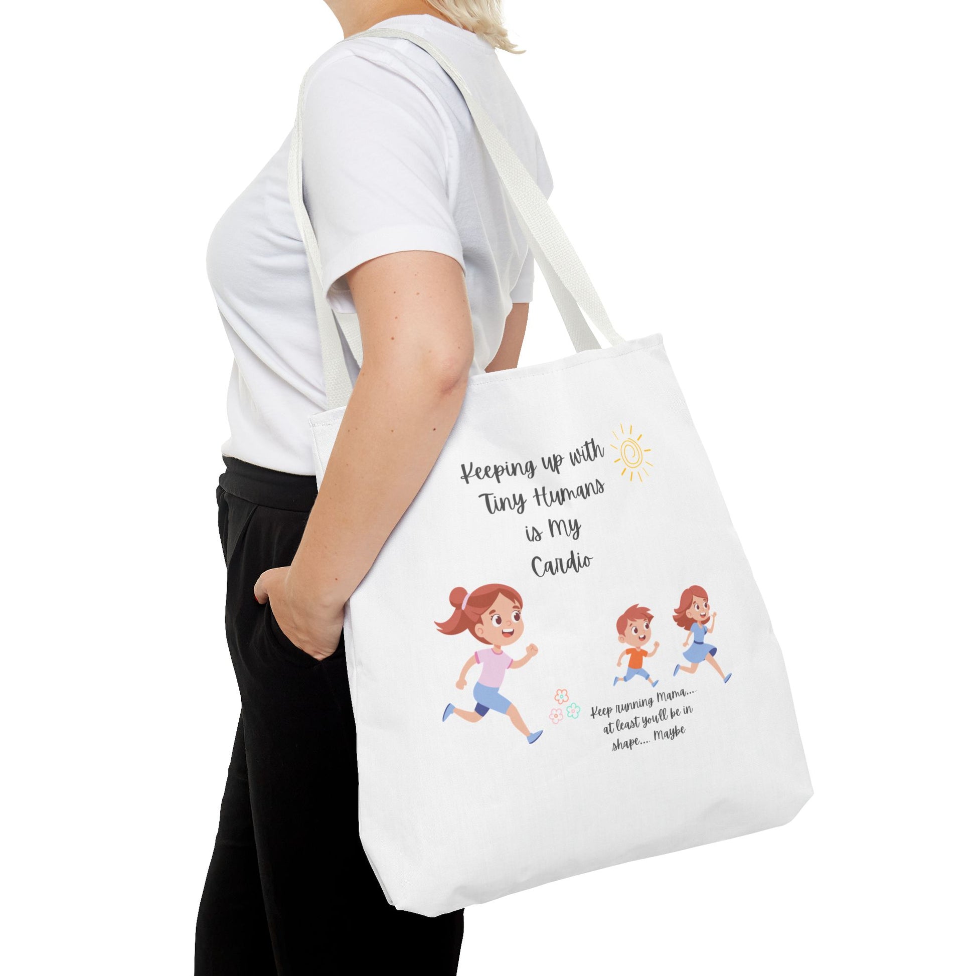 Motivational Tote Bag | Inspirational Gift for Moms | Gym Bag | Everyday Use | Running Tote | Fitness Lifestyle