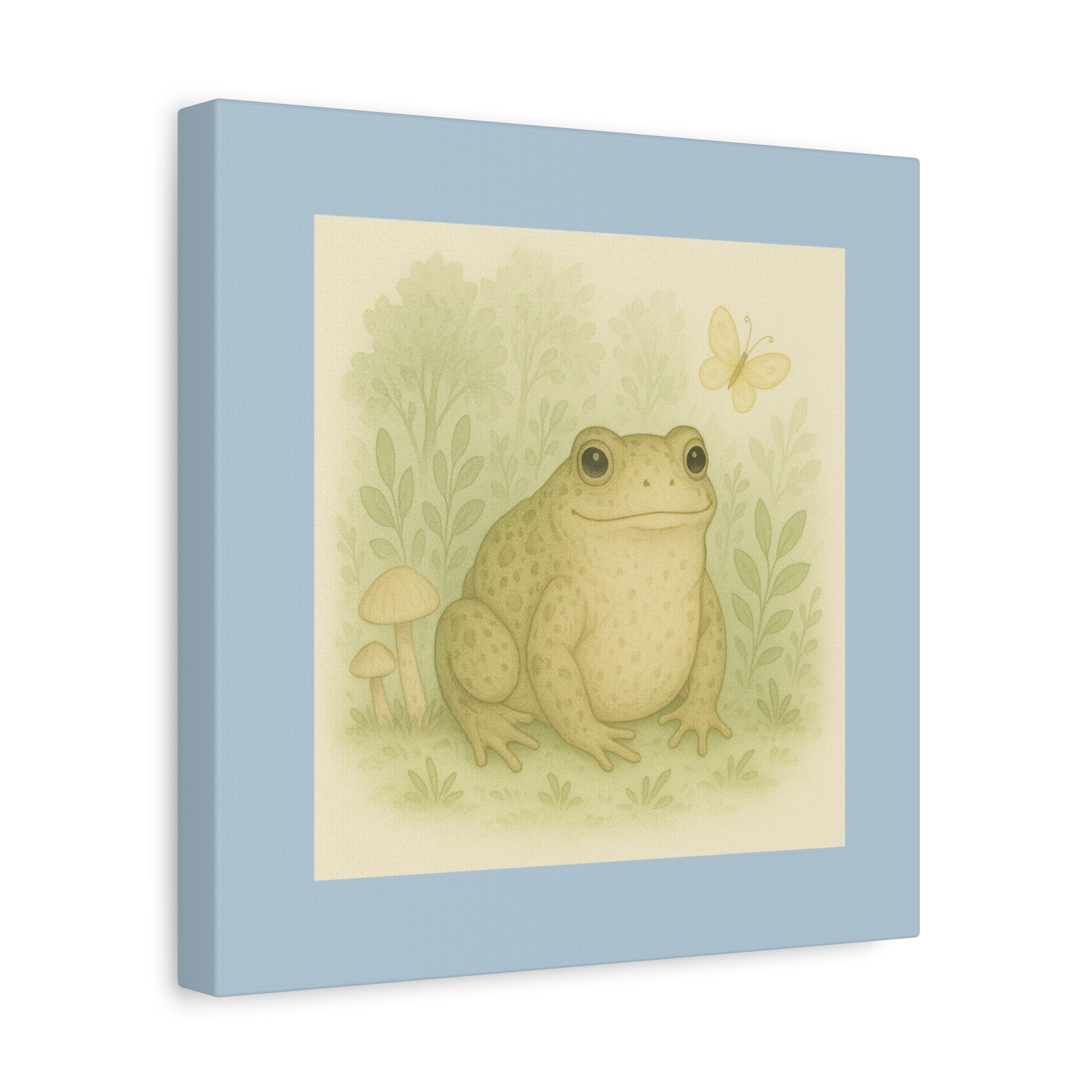 Charming Frog Canvas Art, Nature Decor, Animal Lover Gift, Home Wall Decor, Kids Room Decor, Birthday, Baby Shower