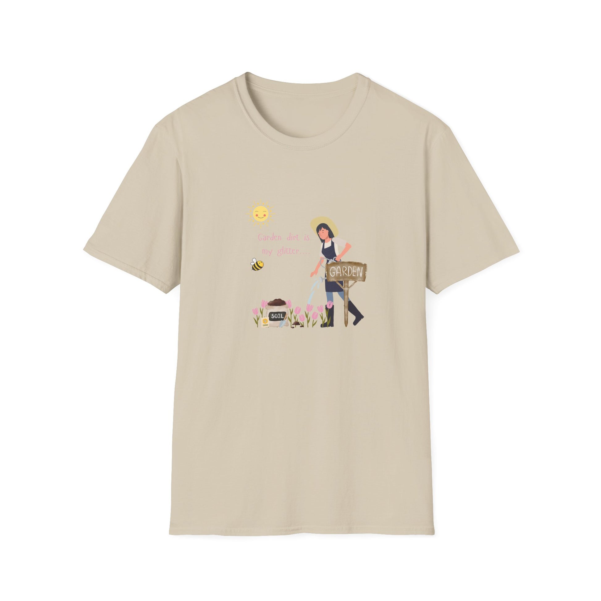 Garden Vibes Unisex T-Shirt, Floral Graphic Tee, Short Sleeve Summer Shirt, Cute Gift for Gardeners, Casual Wear, Eco-Friendly Apparel