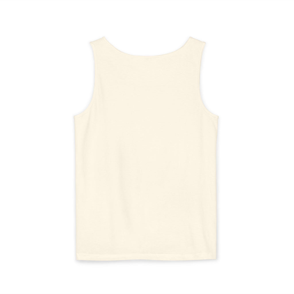 Coffee Lovers Garment-Dyed Tank Top, Perfect for Summer, Gifts for Coffee Enthusiasts, Relaxed Fit, Casual Wear, Inspirational Apparel