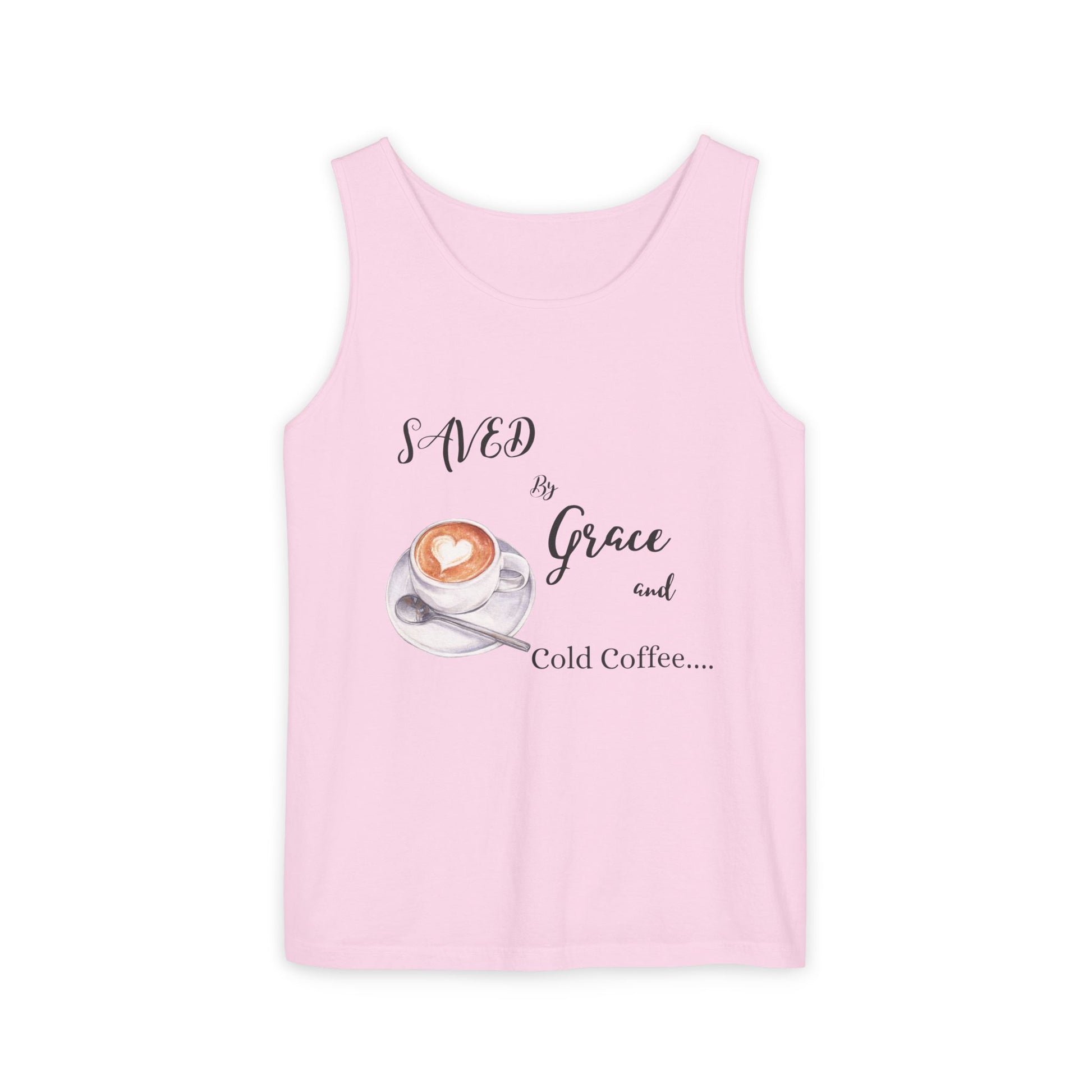 Coffee Lovers Garment-Dyed Tank Top, Perfect for Summer, Gifts for Coffee Enthusiasts, Relaxed Fit, Casual Wear, Inspirational Apparel