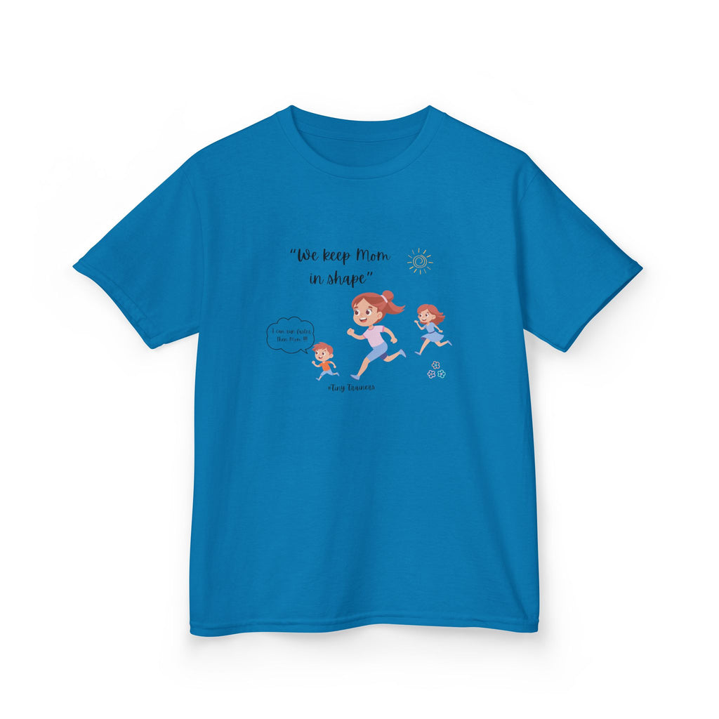 Fun Kids Active Tee: "We Keep Mom in Shape!" | Playful Exercise Shirt, Children's Fitness Apparel, Gift for Kids, Birthday Present, [...]