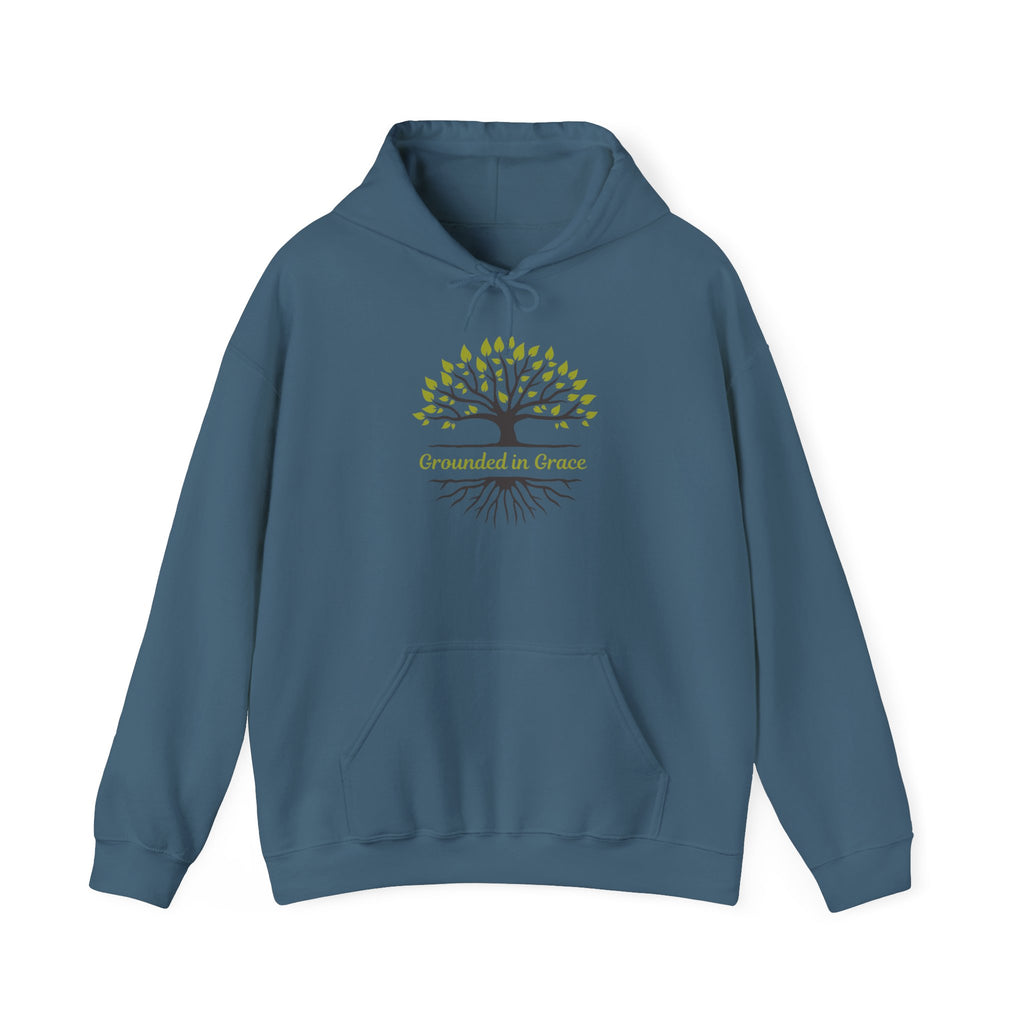 Grounded in Grace Hoodie - Unisex Heavy Blend, Cozy Sweatshirt, Nature Lover Gift, Motivational Apparel, Tree of Life Design, [...]