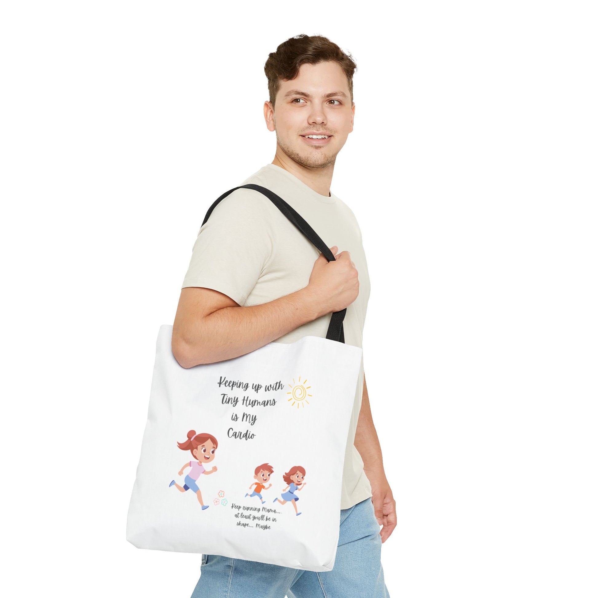 Motivational Tote Bag | Inspirational Gift for Moms | Gym Bag | Everyday Use | Running Tote | Fitness Lifestyle