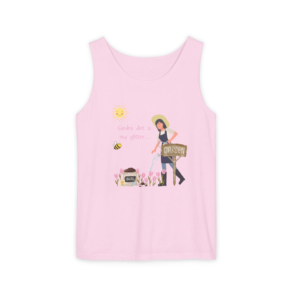Gardening Vibes Tank Top, Unisex Graphic Tee, Summer Casual Wear, Nature Enthusiast Gift, Garden Party Apparel