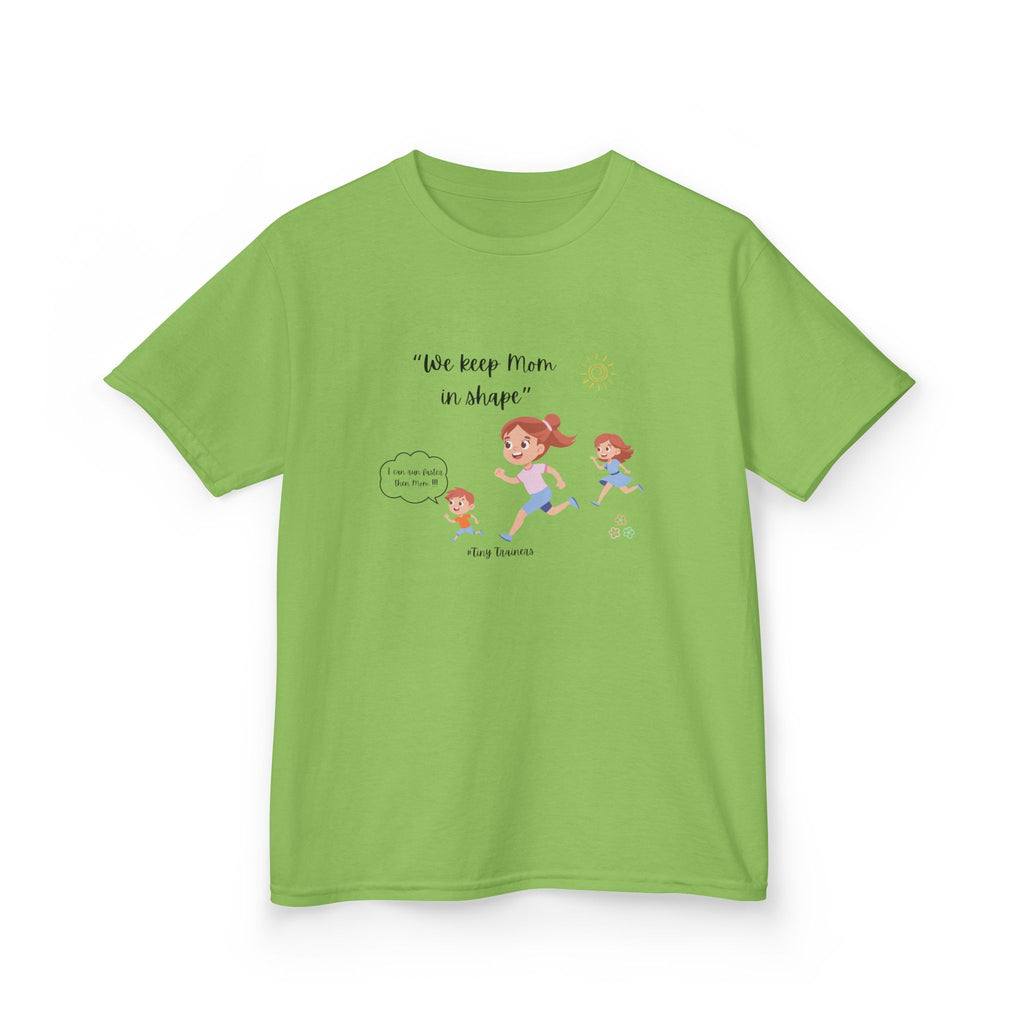 Fun Kids Active Tee: "We Keep Mom in Shape!" | Playful Exercise Shirt, Children's Fitness Apparel, Gift for Kids, Birthday Present, [...]
