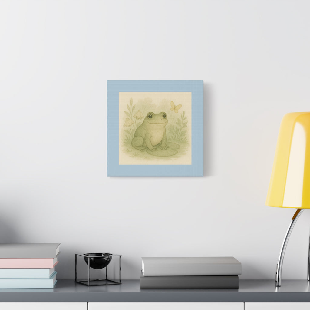 Charming Frog Art Print, Nature Wall Decor, Kid's Room Wall Art, Gift for Nature Lovers, Baby Shower Decor, Spring Home Decor