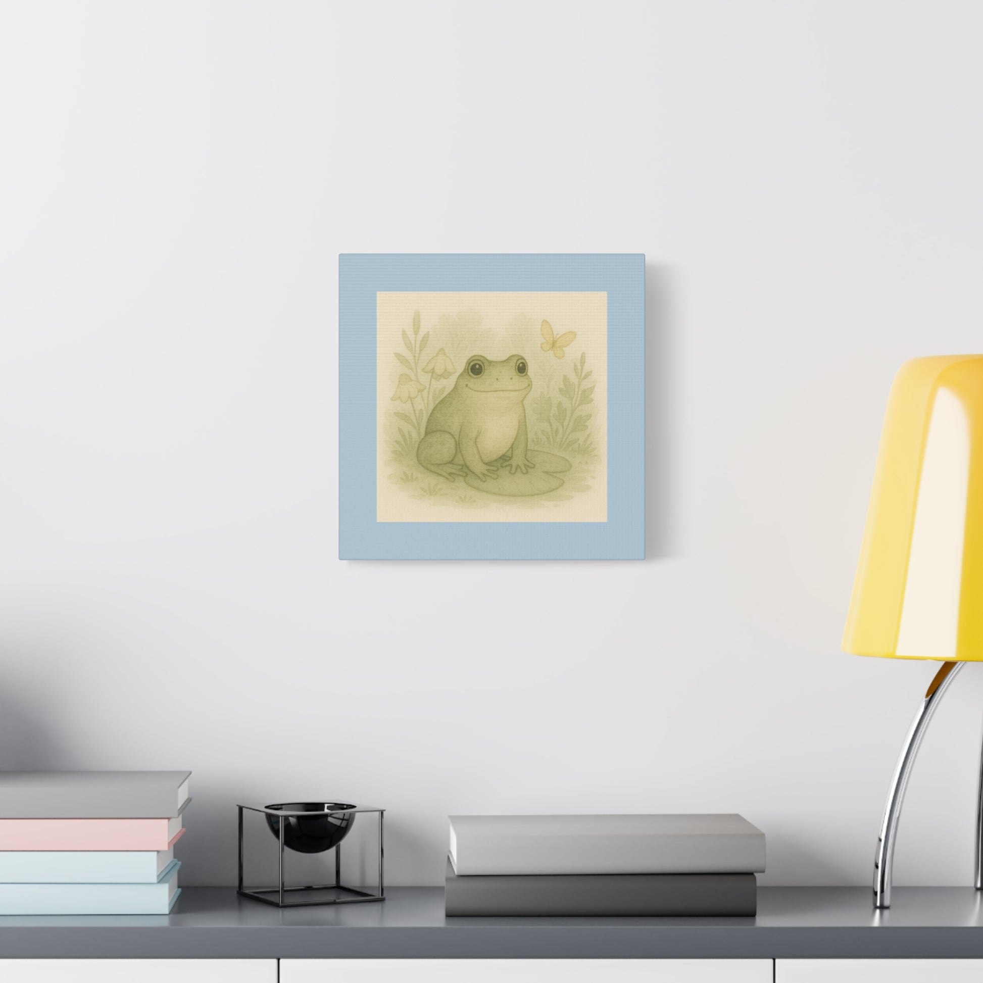 Charming Frog Art Print, Nature Wall Decor, Kid's Room Wall Art, Gift for Nature Lovers, Baby Shower Decor, Spring Home Decor