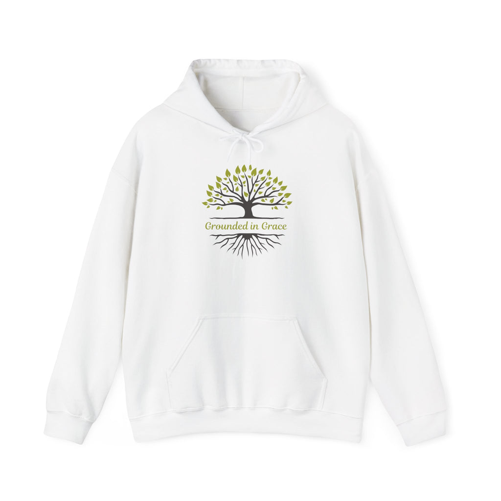 Grounded in Grace Hoodie - Unisex Heavy Blend, Cozy Sweatshirt, Nature Lover Gift, Motivational Apparel, Tree of Life Design, [...]