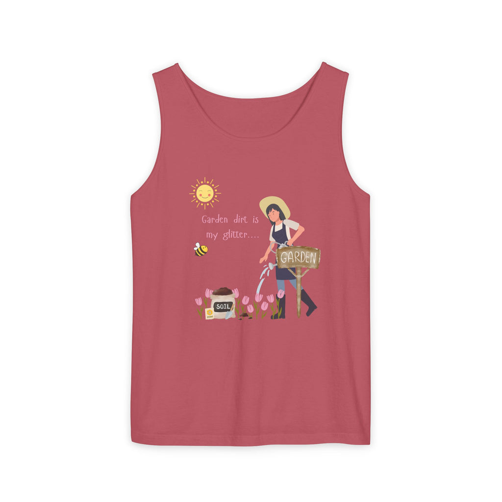 Gardening Vibes Tank Top, Unisex Graphic Tee, Summer Casual Wear, Nature Enthusiast Gift, Garden Party Apparel