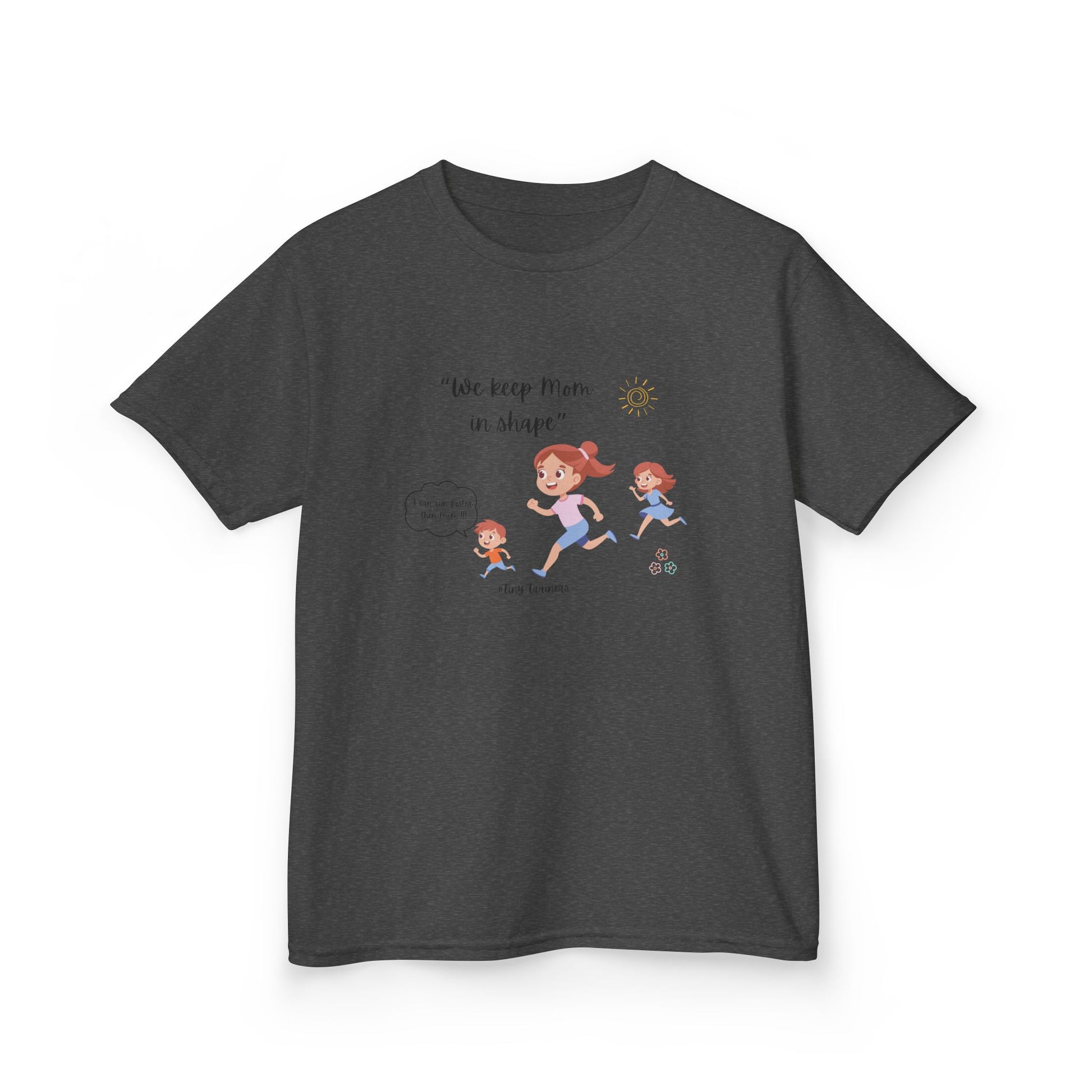 Fun Kids Active Tee: "We Keep Mom in Shape!" | Playful Exercise Shirt, Children's Fitness Apparel, Gift for Kids, Birthday Present, [...]