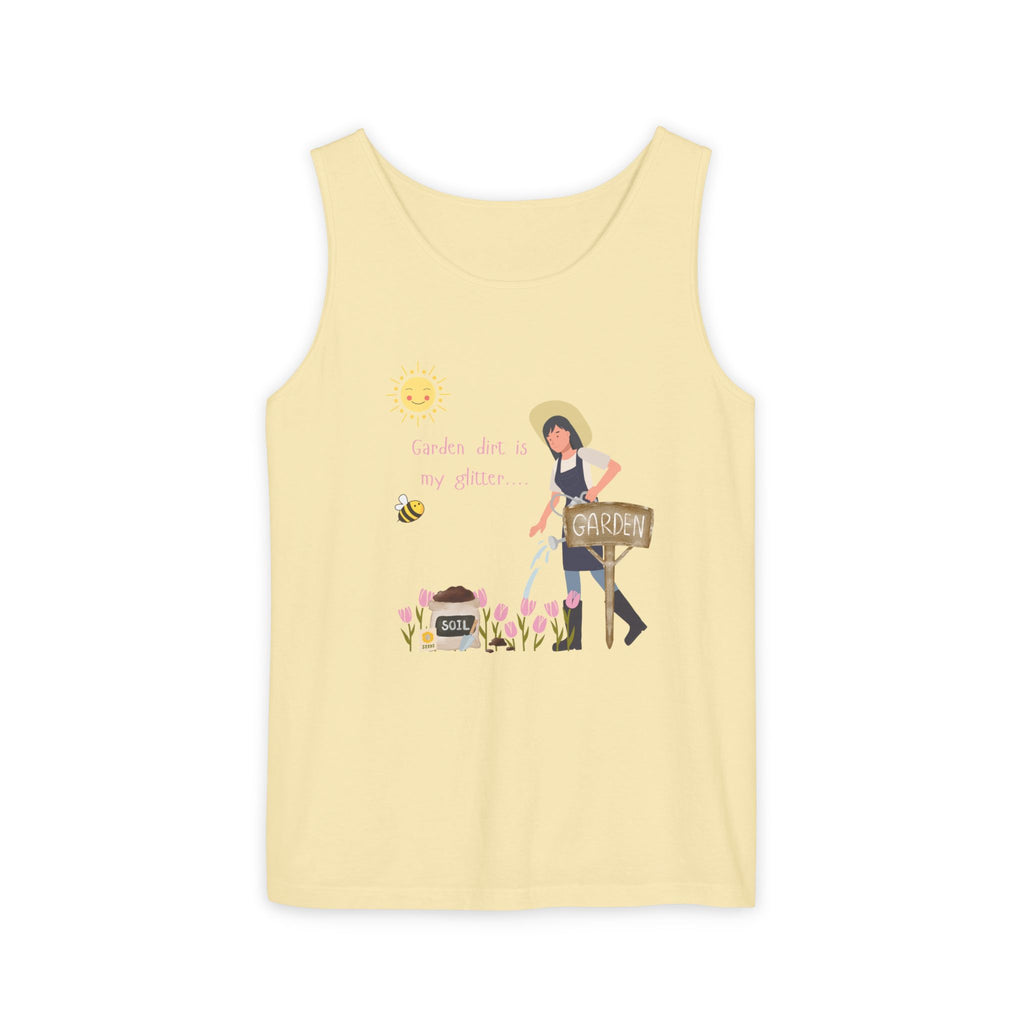 Gardening Vibes Tank Top, Unisex Graphic Tee, Summer Casual Wear, Nature Enthusiast Gift, Garden Party Apparel