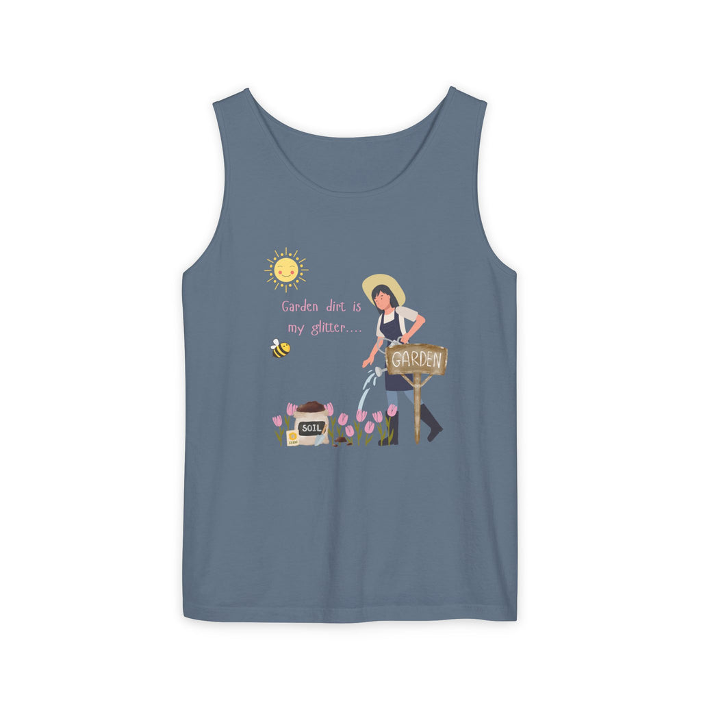 Gardening Vibes Tank Top, Unisex Graphic Tee, Summer Casual Wear, Nature Enthusiast Gift, Garden Party Apparel