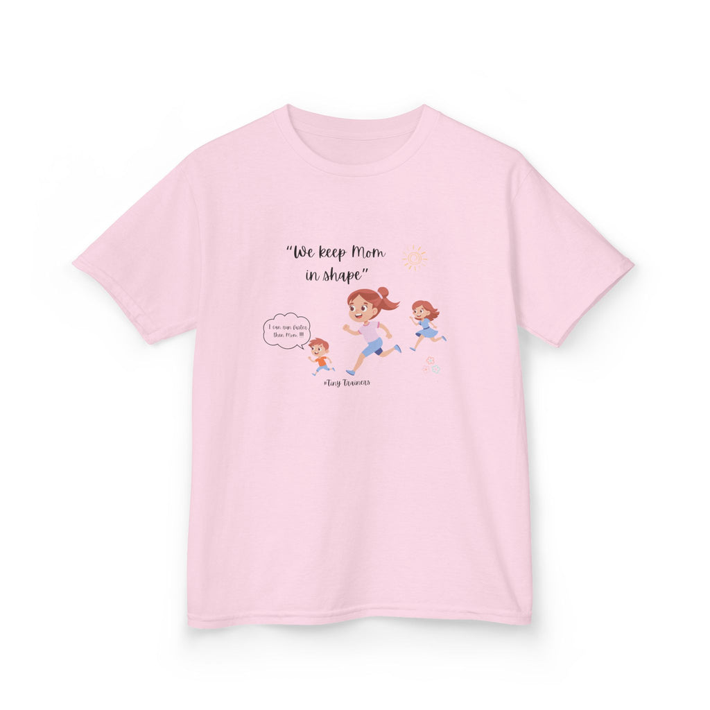Fun Kids Active Tee: "We Keep Mom in Shape!" | Playful Exercise Shirt, Children's Fitness Apparel, Gift for Kids, Birthday Present, [...]