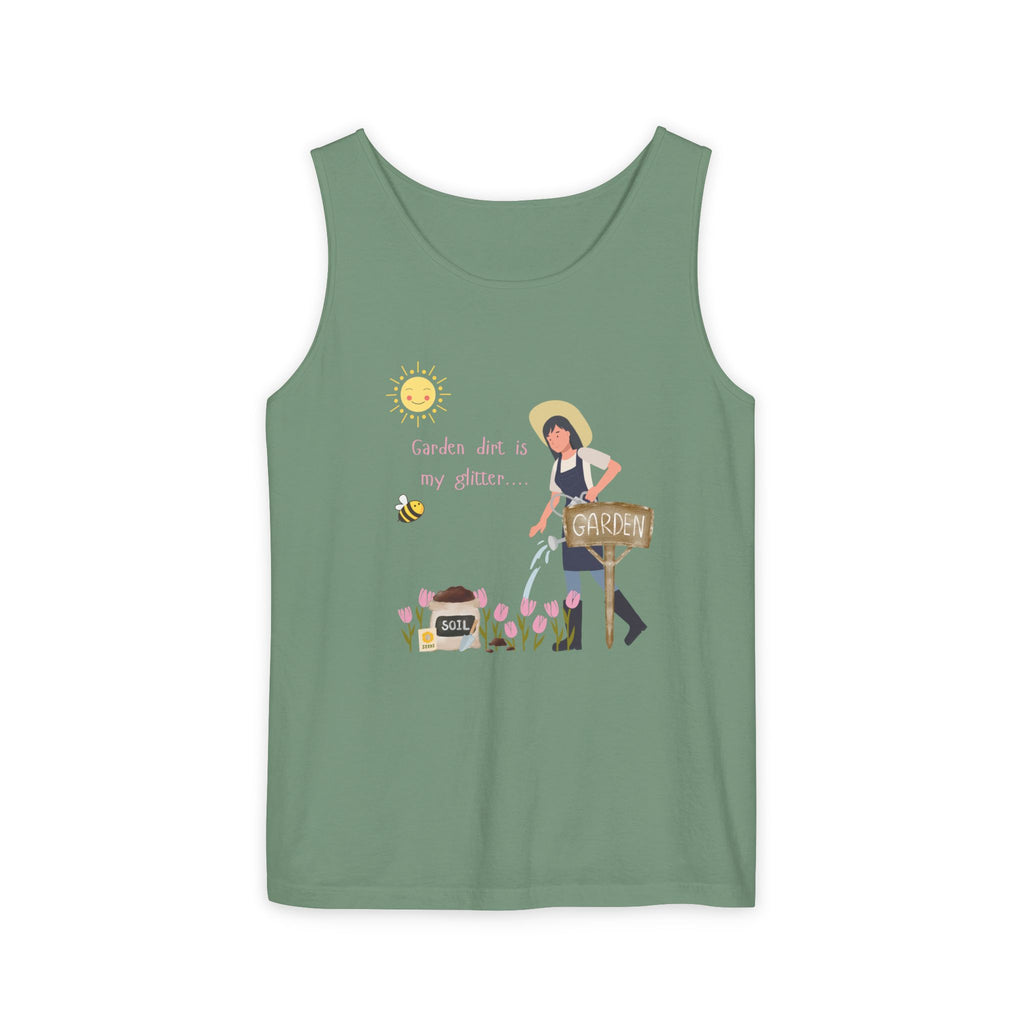 Gardening Vibes Tank Top, Unisex Graphic Tee, Summer Casual Wear, Nature Enthusiast Gift, Garden Party Apparel
