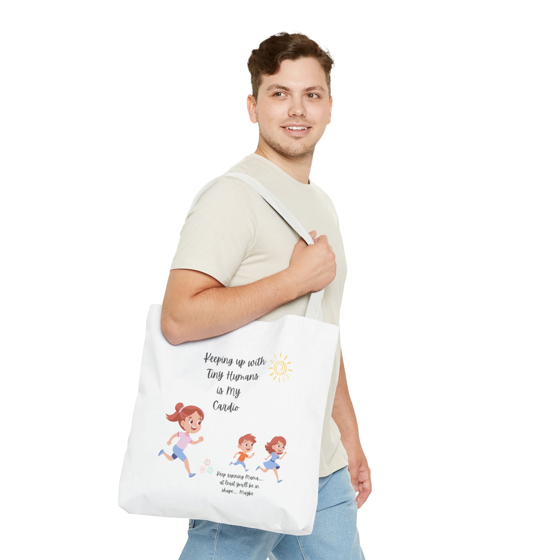Motivational Tote Bag | Inspirational Gift for Moms | Gym Bag | Everyday Use | Running Tote | Fitness Lifestyle