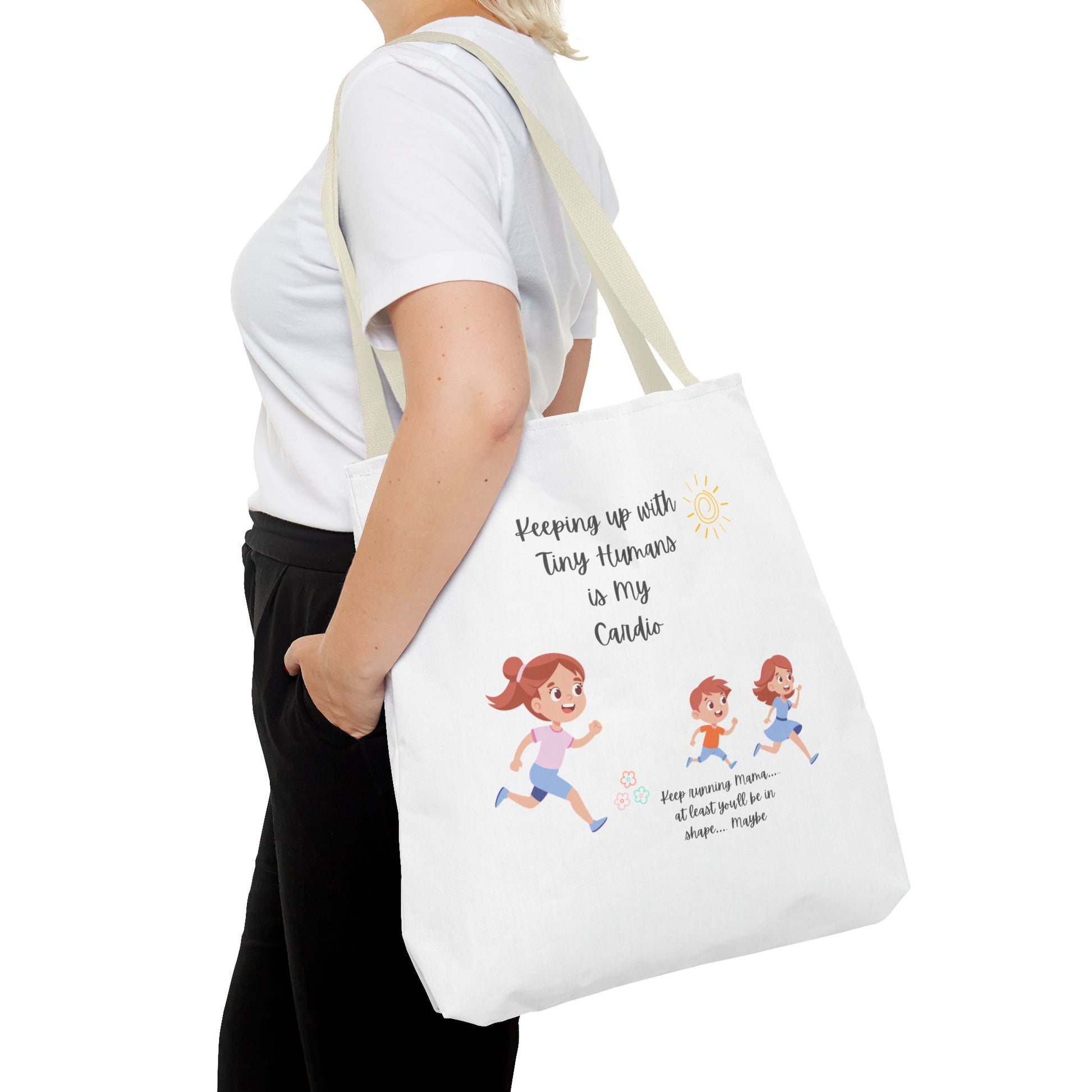 Motivational Tote Bag | Inspirational Gift for Moms | Gym Bag | Everyday Use | Running Tote | Fitness Lifestyle