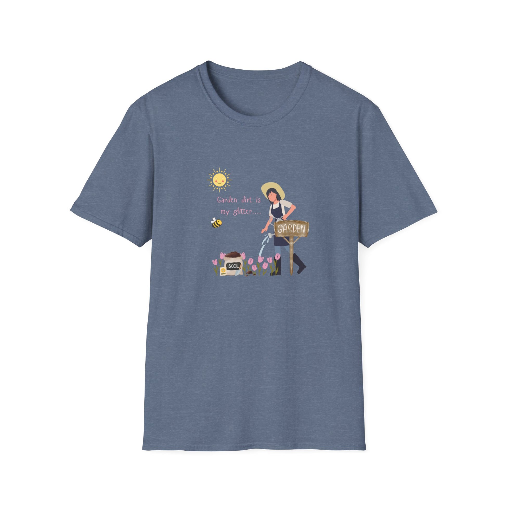 Garden Vibes Unisex T-Shirt, Floral Graphic Tee, Short Sleeve Summer Shirt, Cute Gift for Gardeners, Casual Wear, Eco-Friendly Apparel