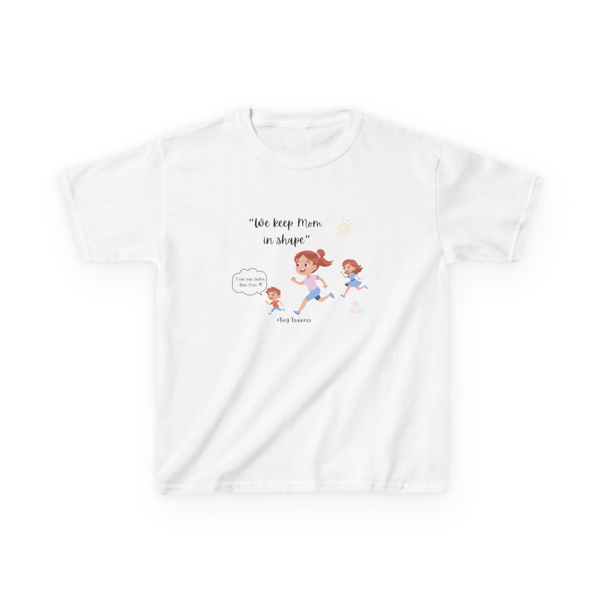 Fun Kids Active Tee: "We Keep Mom in Shape!" | Playful Exercise Shirt, Children's Fitness Apparel, Gift for Kids, Birthday Present, [...]