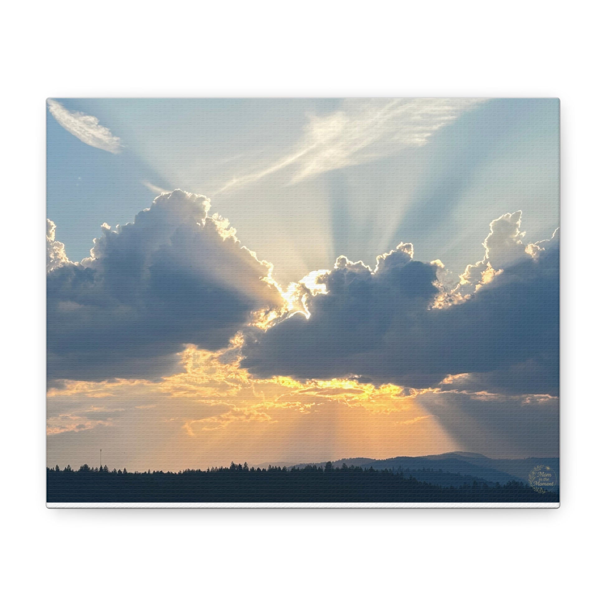 Stretched Canvas Art Print, Sunset Wall Decor, Office Wall Art, Home Decor, Nature Photography, Gift for Nature Lovers