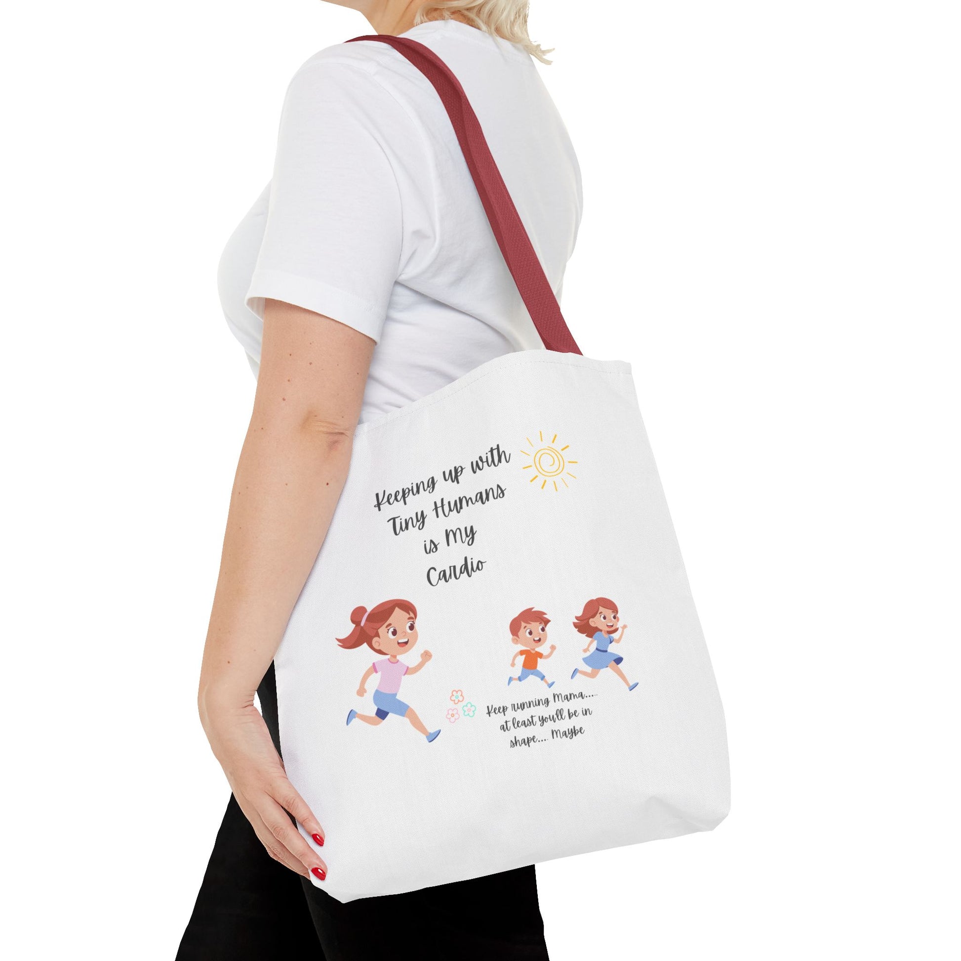 Motivational Tote Bag | Inspirational Gift for Moms | Gym Bag | Everyday Use | Running Tote | Fitness Lifestyle