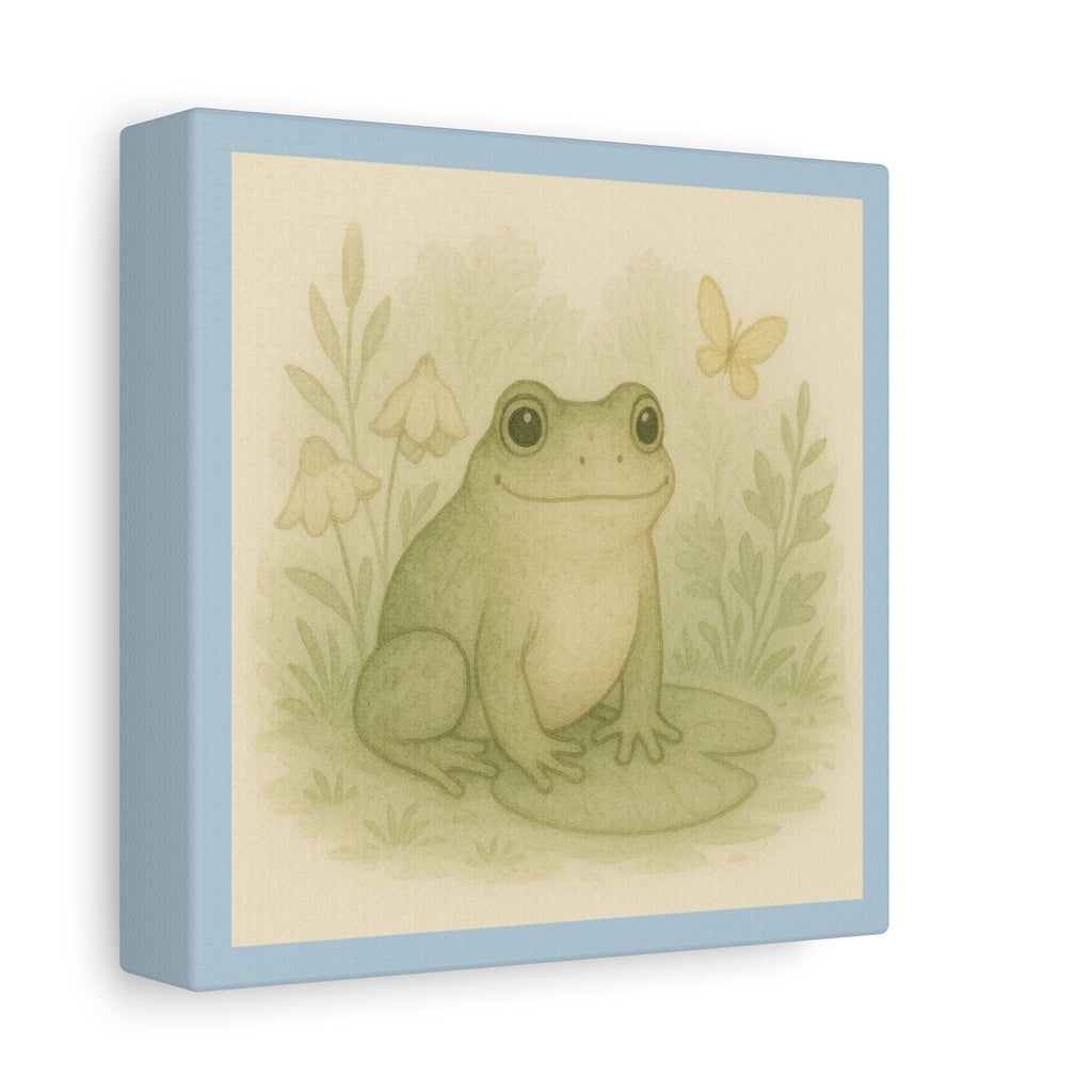 Charming Frog Art Print, Nature Wall Decor, Kid's Room Wall Art, Gift for Nature Lovers, Baby Shower Decor, Spring Home Decor