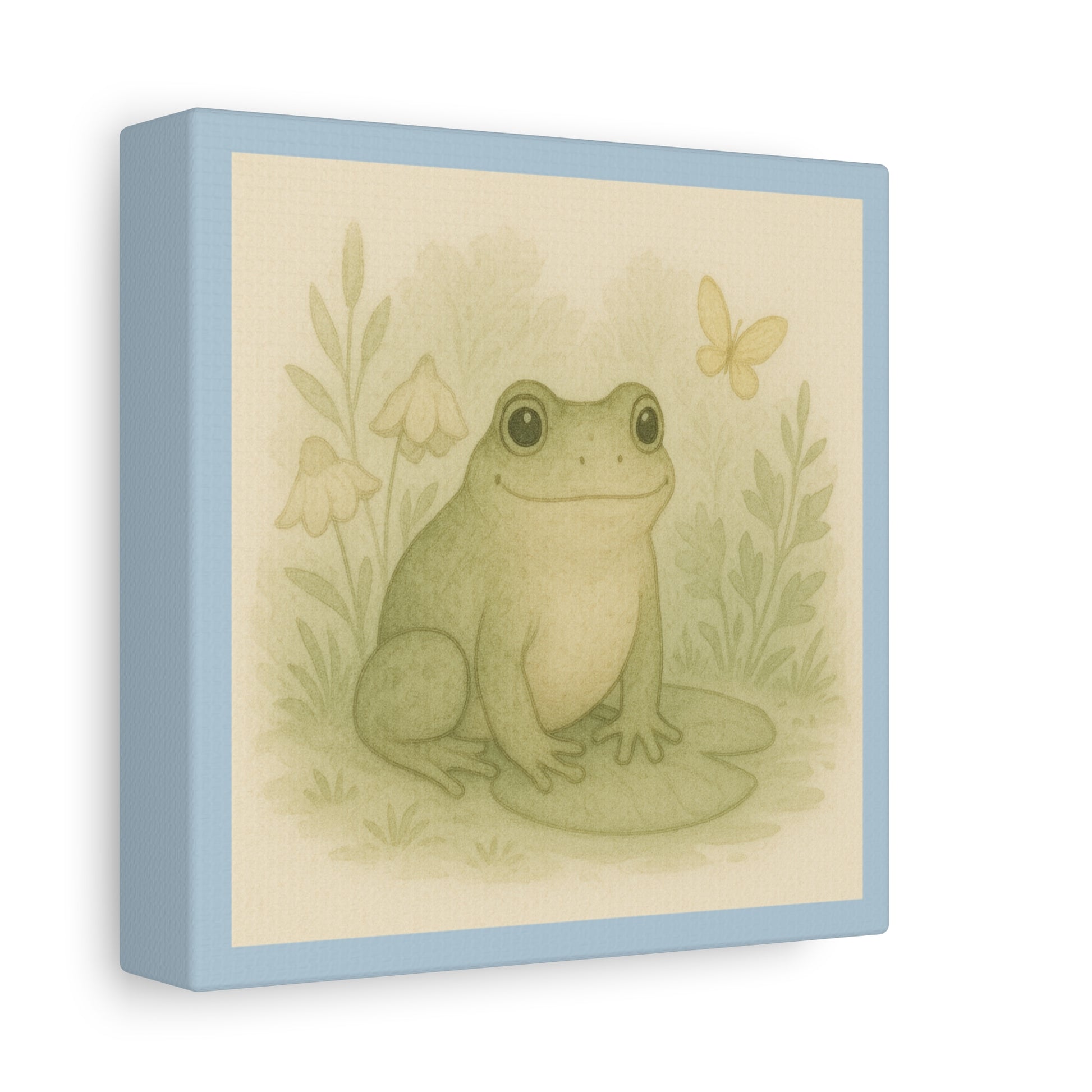 Charming Frog Art Print, Nature Wall Decor, Kid's Room Wall Art, Gift for Nature Lovers, Baby Shower Decor, Spring Home Decor