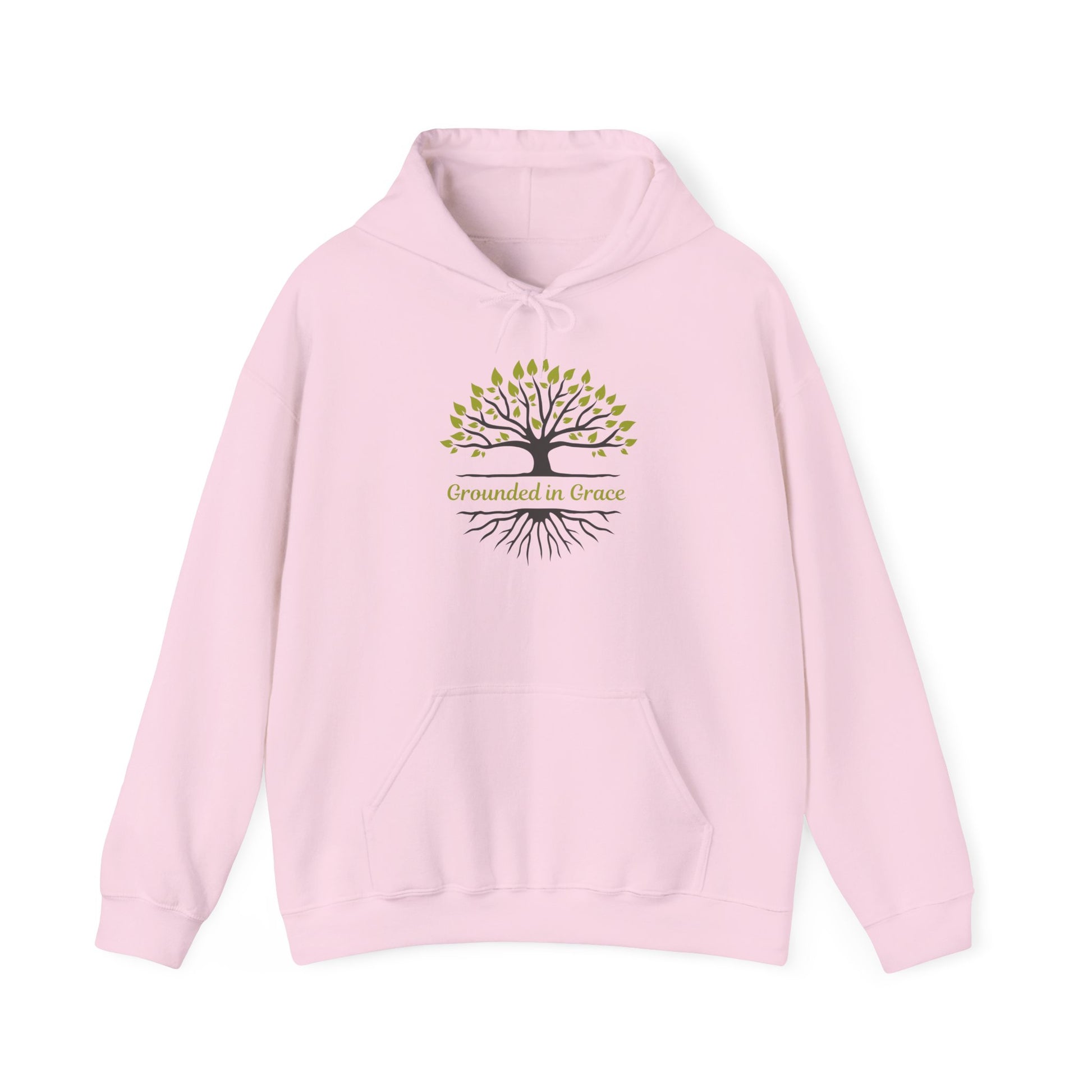 Grounded in Grace Hoodie - Unisex Heavy Blend, Cozy Sweatshirt, Nature Lover Gift, Motivational Apparel, Tree of Life Design, [...]