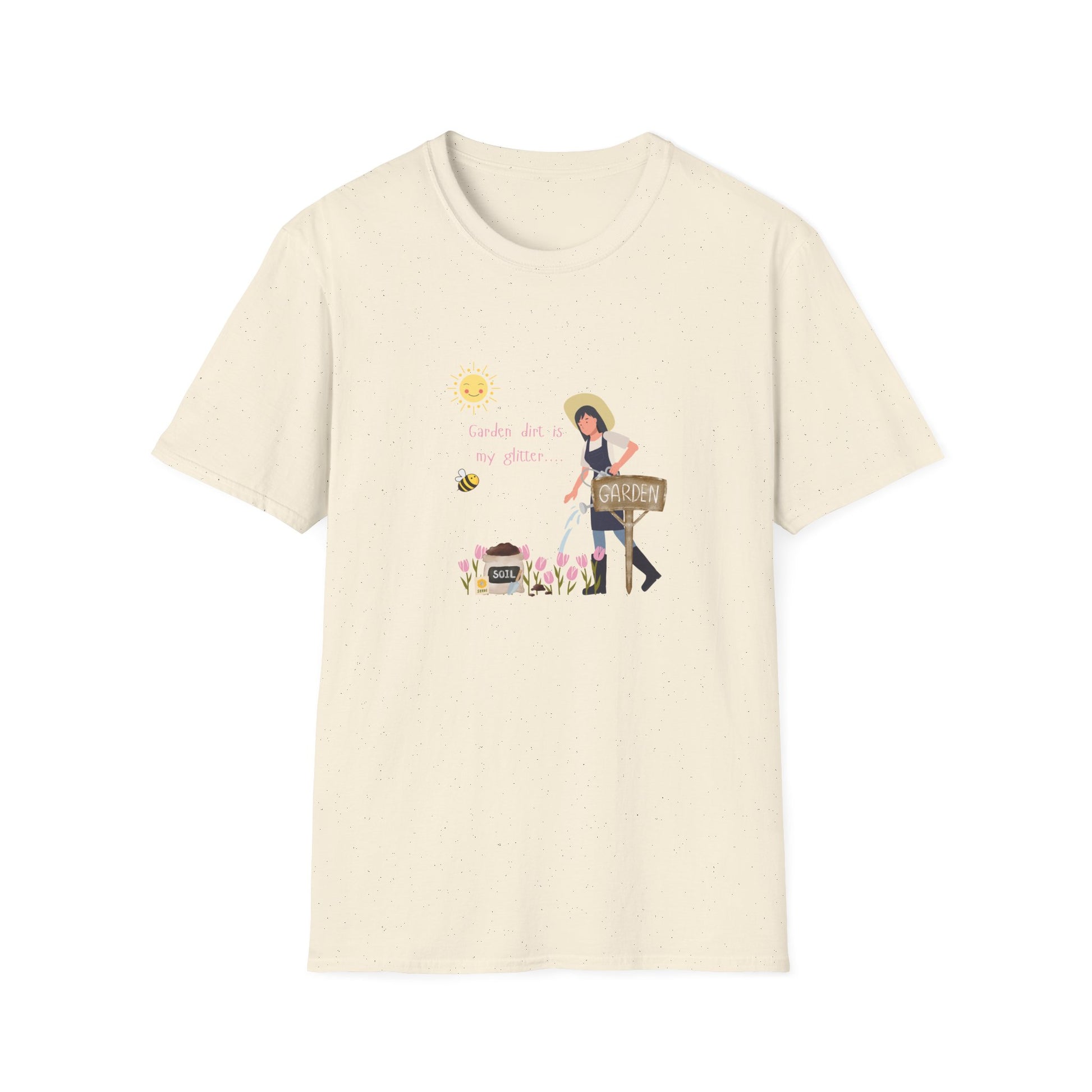 Garden Vibes Unisex T-Shirt, Floral Graphic Tee, Short Sleeve Summer Shirt, Cute Gift for Gardeners, Casual Wear, Eco-Friendly Apparel