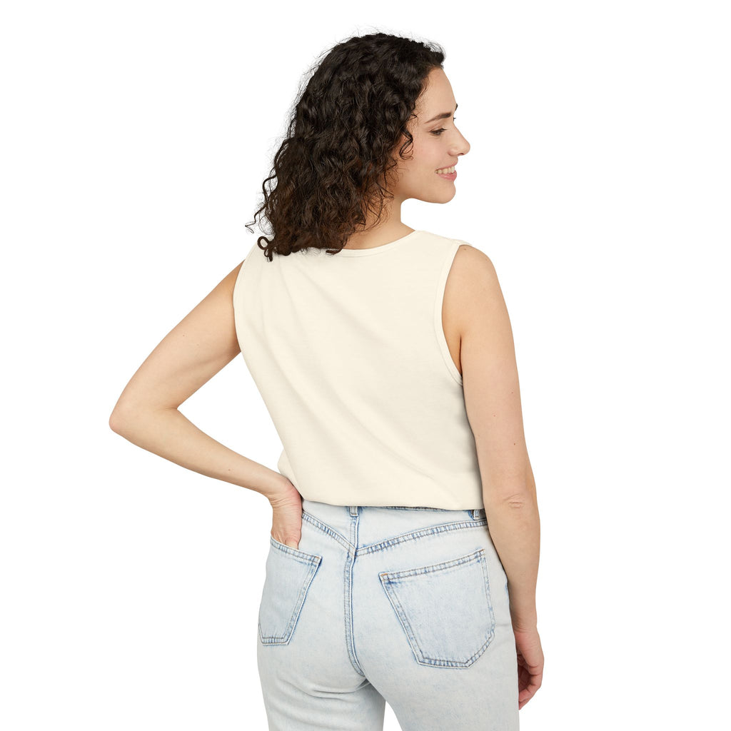 Coffee Lovers Garment-Dyed Tank Top, Perfect for Summer, Gifts for Coffee Enthusiasts, Relaxed Fit, Casual Wear, Inspirational Apparel