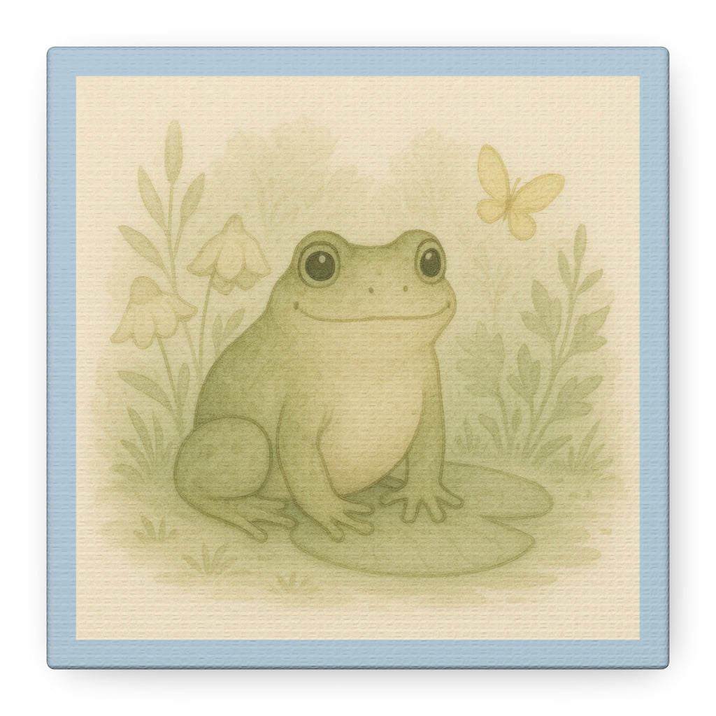 Charming Frog Art Print, Nature Wall Decor, Kid's Room Wall Art, Gift for Nature Lovers, Baby Shower Decor, Spring Home Decor