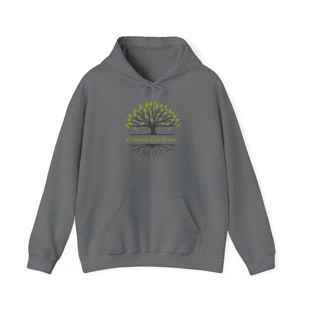 Grounded in Grace Hoodie - Unisex Heavy Blend, Cozy Sweatshirt, Nature Lover Gift, Motivational Apparel, Tree of Life Design, [...]