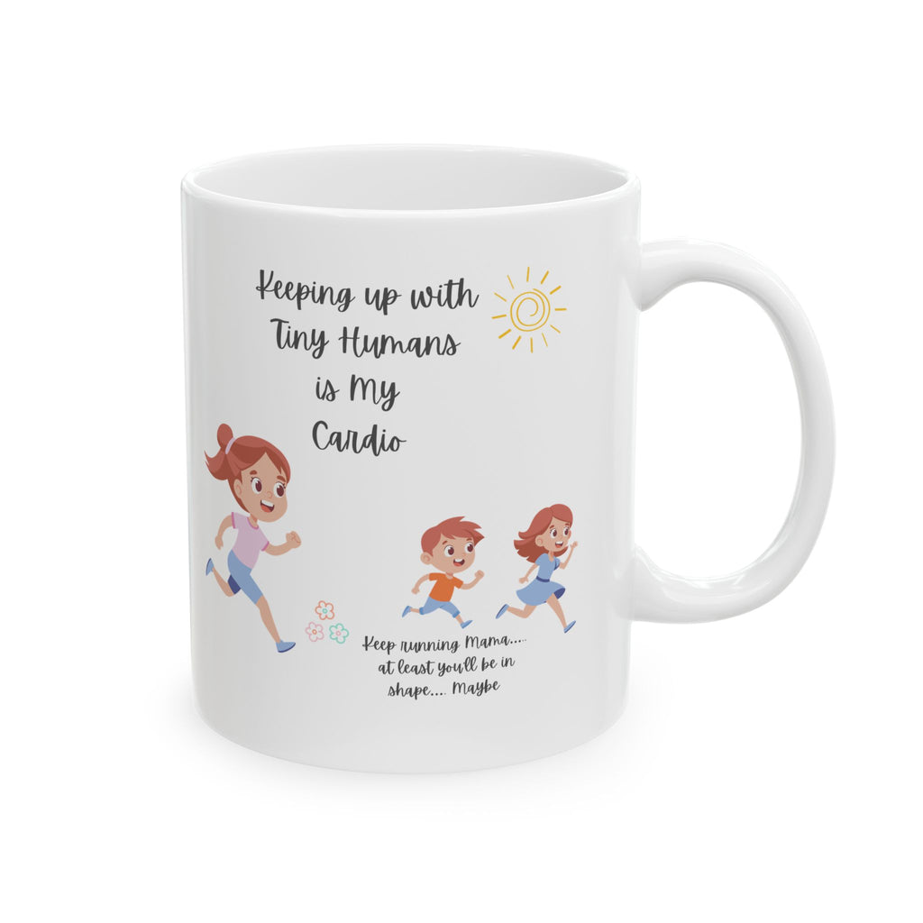 Inspirational Ceramic Mug for Moms  - Motivational Quote,  Cheerful Coffee Cup,